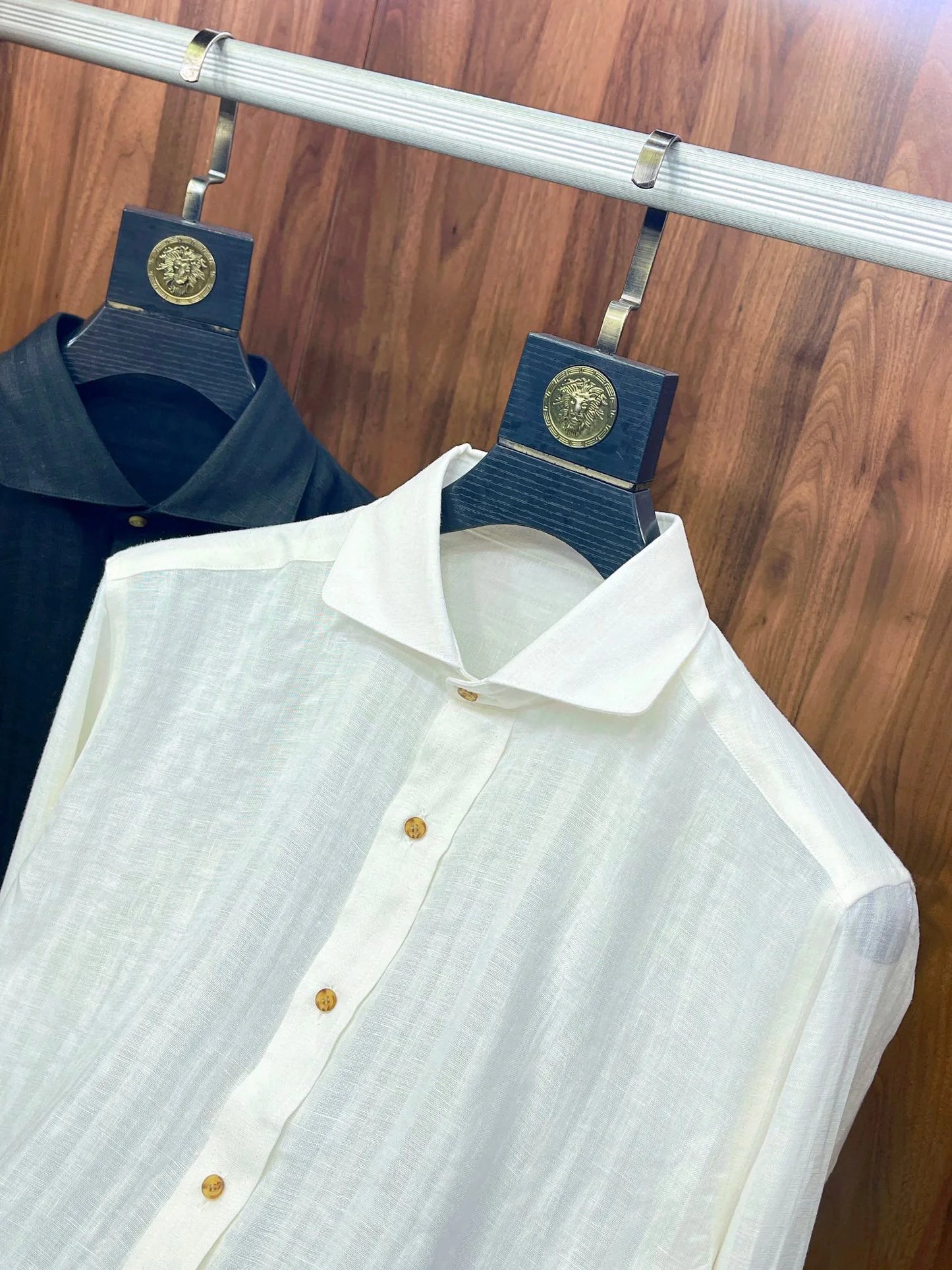 Elegant and low-key, breathable sunscreen linen fabric comfortable cotton long-sleeved loose shirt