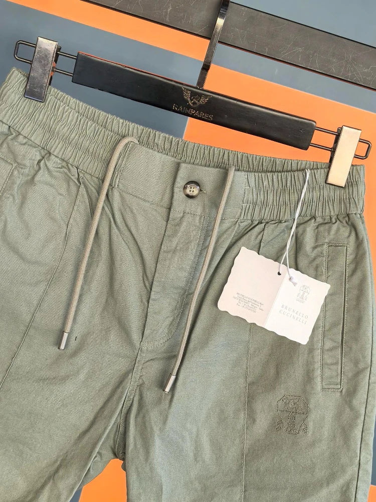 Italy BC men's clothing 25 summer new linen cotton breathable versatile fashion casual old money wind five-point shorts