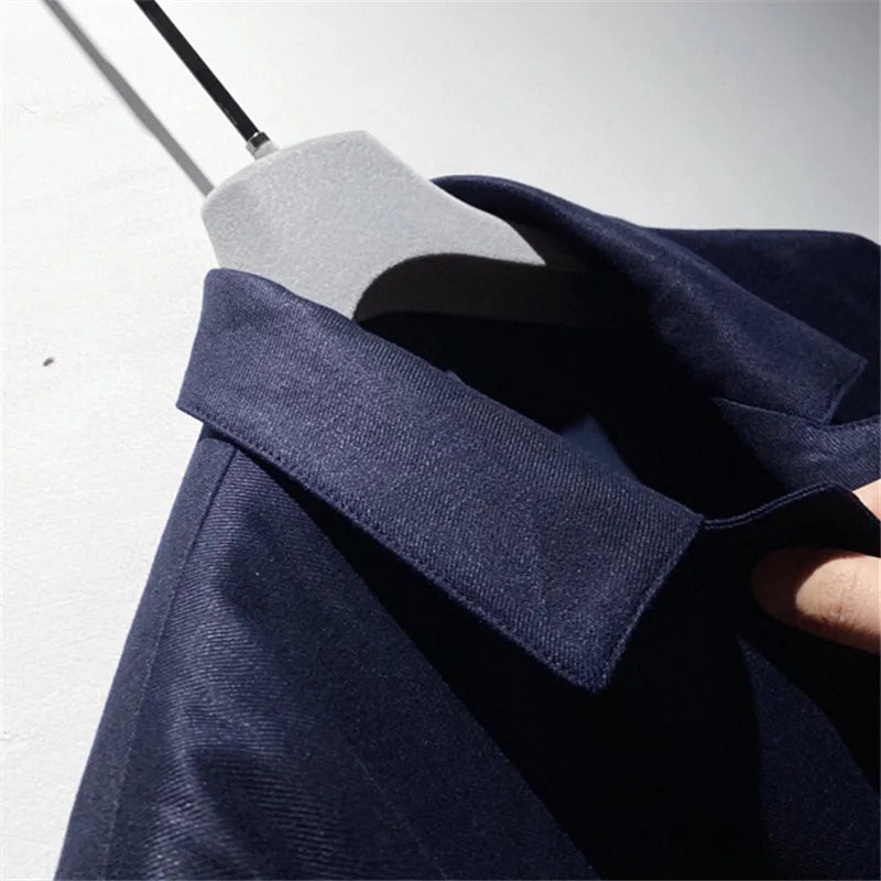 High luxury heavy series, light and breathable texture, temperament gentleman business casual linen loose jacket
