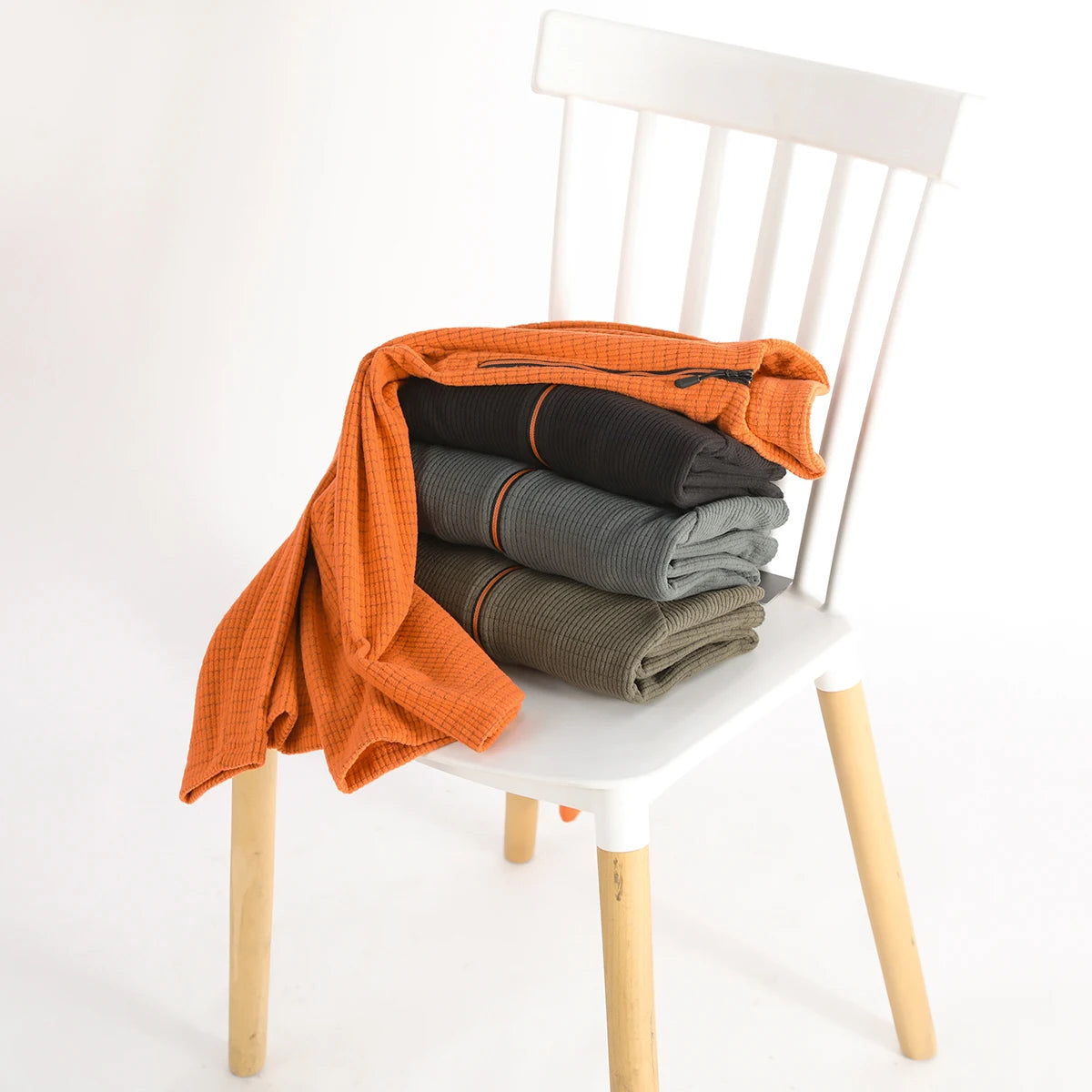 Spring and Autumn New Urban Outdoor Men's Long Sleeve T-Shirt Winter Fleece Bottom Shirt Top