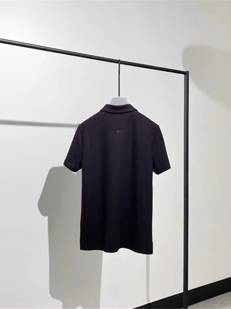 Low-key high-end sense, business casual high-end cotton lapel short-sleeved T-shirt polo shirt