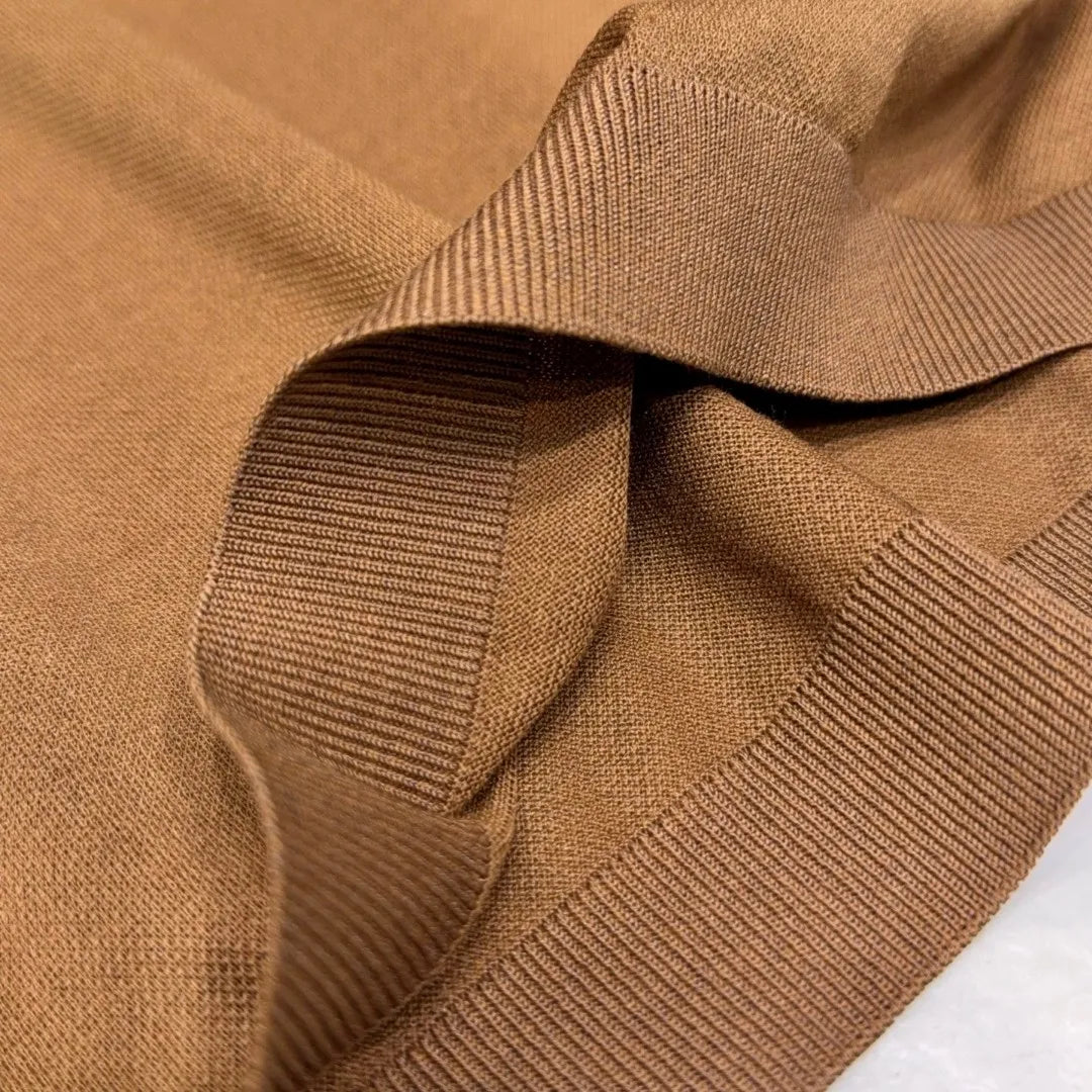LP old money style light luxury summer cotton mixed linen lapel half zipper short sleeved minimalist business casual polo shirt