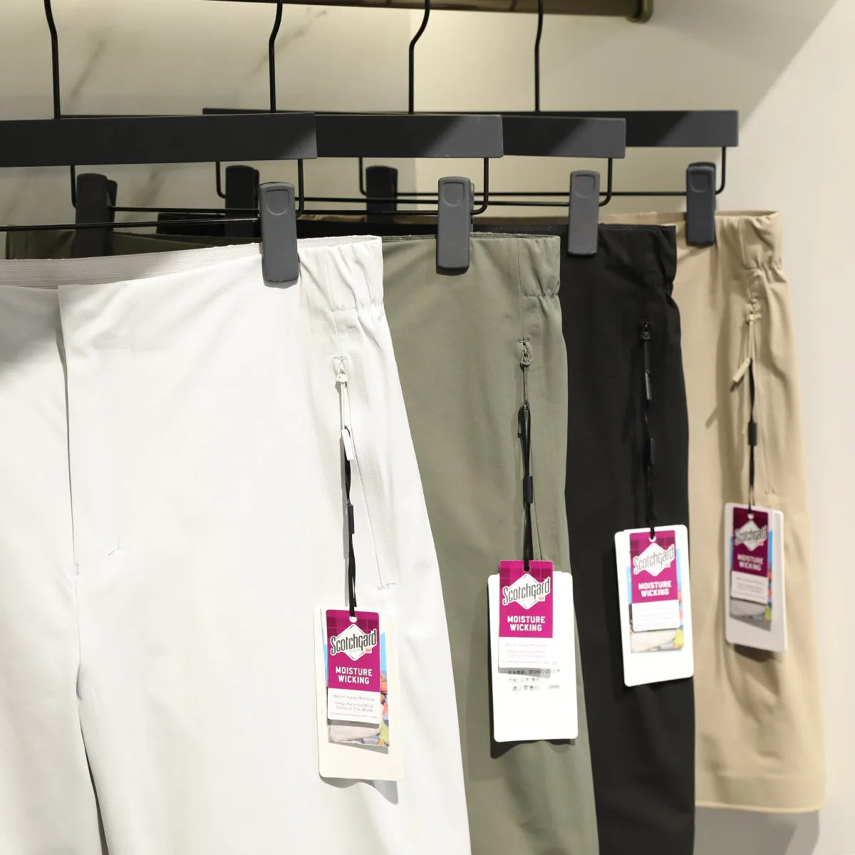 City outdoor 2025 summer new men's urban commuter sports shorts elastic quick-drying woven five-point pants 9075