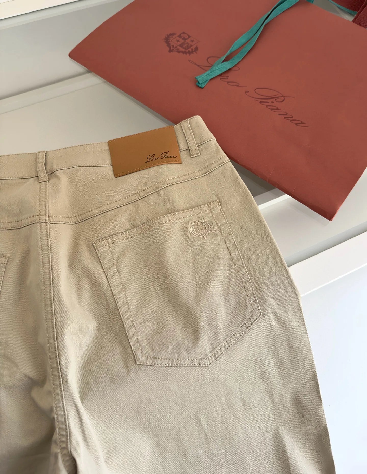 Italian LP men's clothing, spring and summer new solid color micro-elastic breathable simple fashion small straight casual pants
