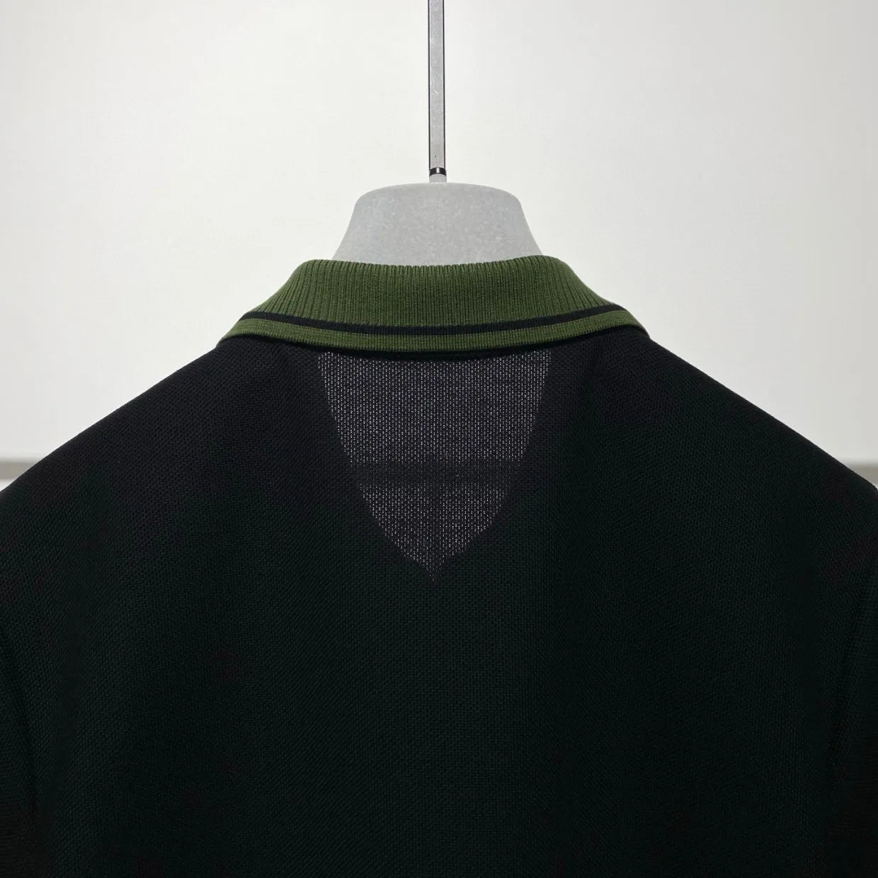 Contrast Color Design Business Casual 100% Cotton High Texture Lapel Short Sleeve T-Shirt Polo Shirt