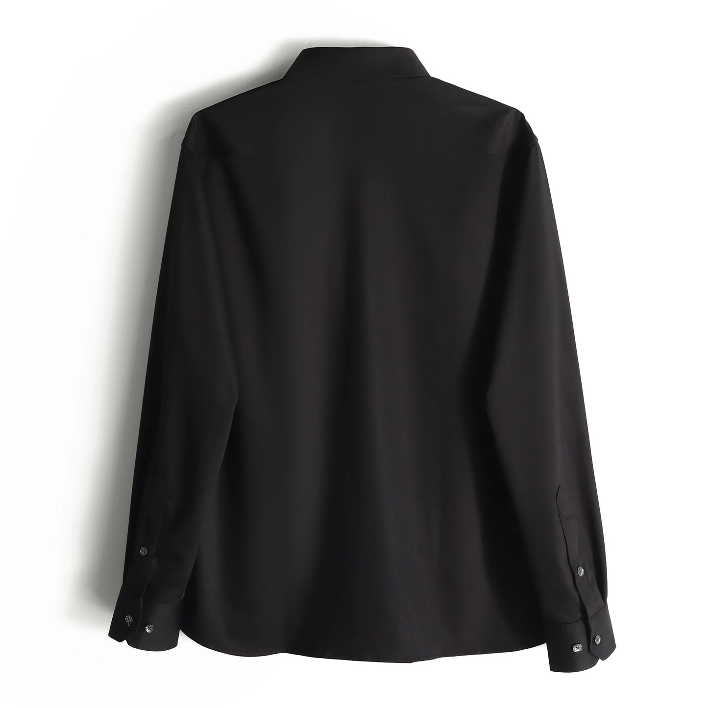 ZZ series 2025 early spring men's light luxury high-end mulberry silk modal blended business casual long-sleeved shirt 9834