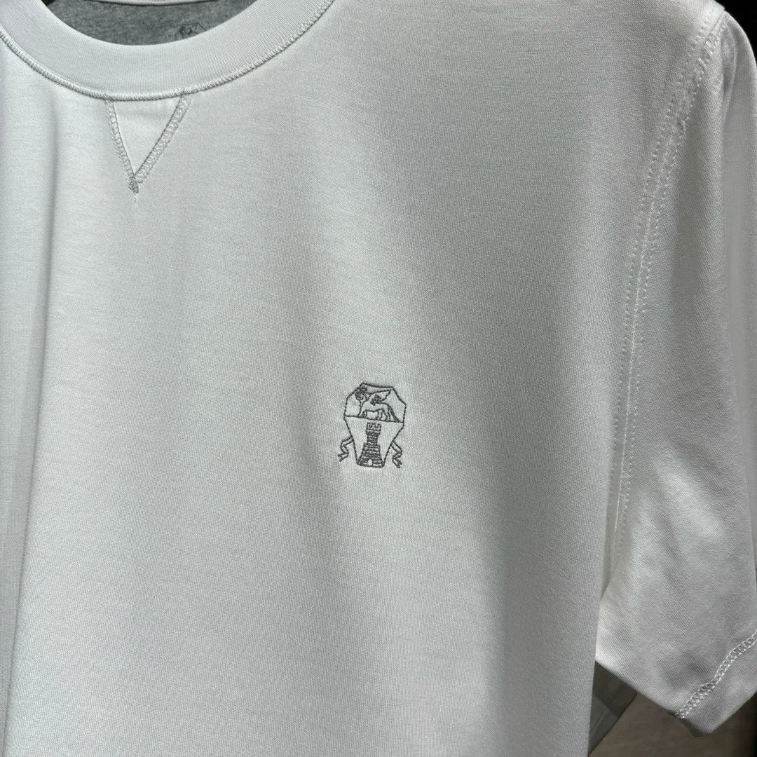 Italy BC men's summer new cotton fabric fashion versatile casual, bottoming shirt short-sleeved T-shirt