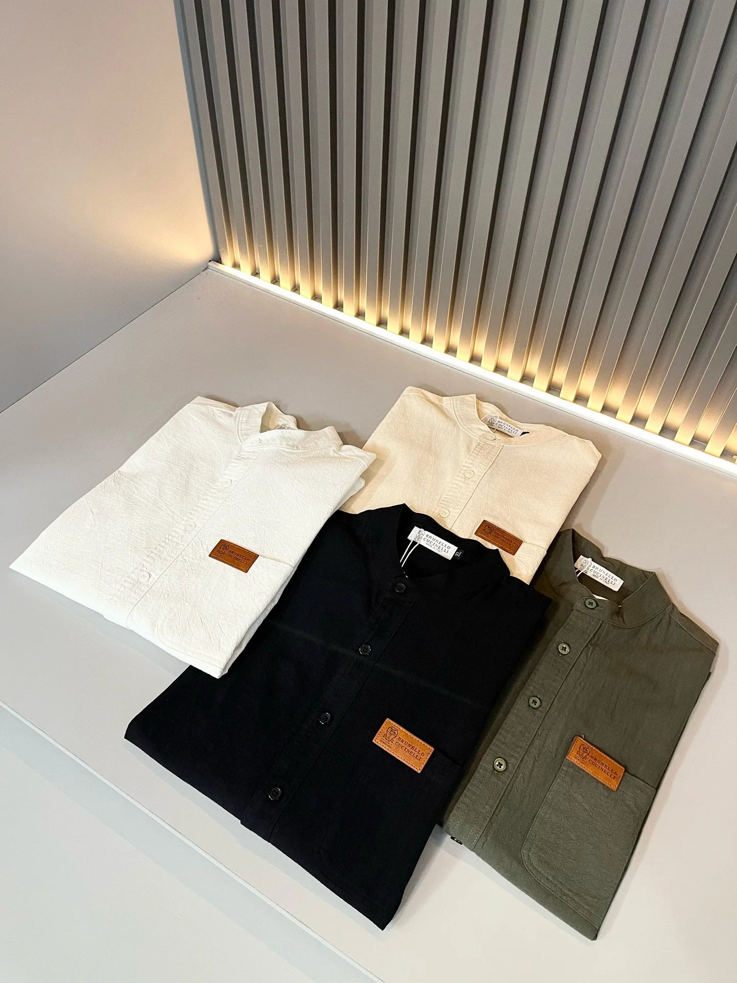 BC old money style men's clothing 24 autumn new solid color simple and versatile fashion business casual short-sleeved shirt
