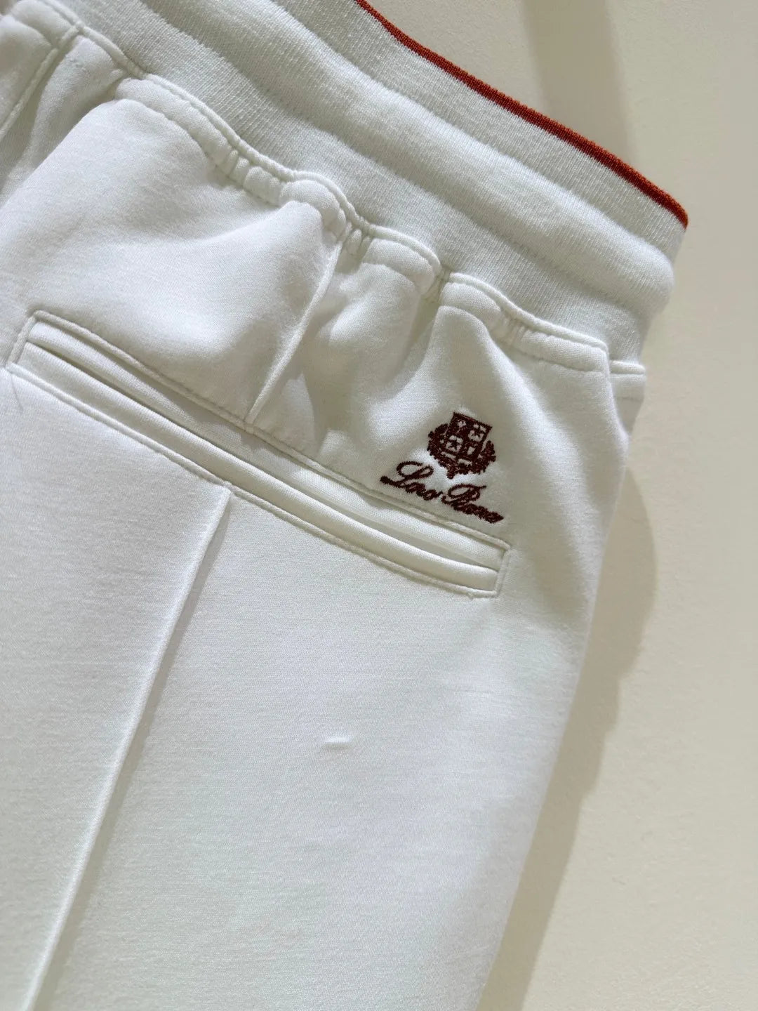 LP Old Money Wind Tencel Cotton Blended Elastic Waist Straight Leg Wide Leg Casual Pants