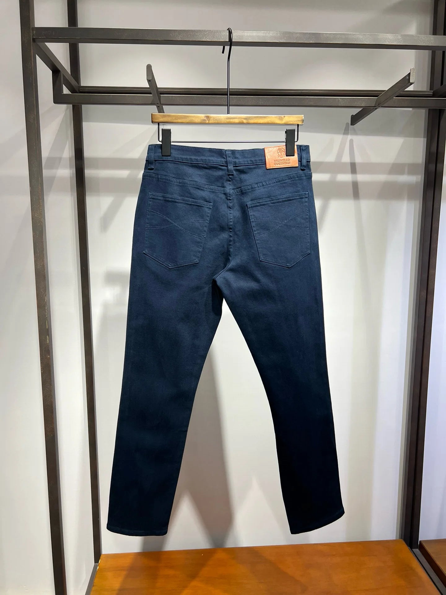 Fashion light luxury Italian BC men's spring and summer new business casual fashion small straight jeans
