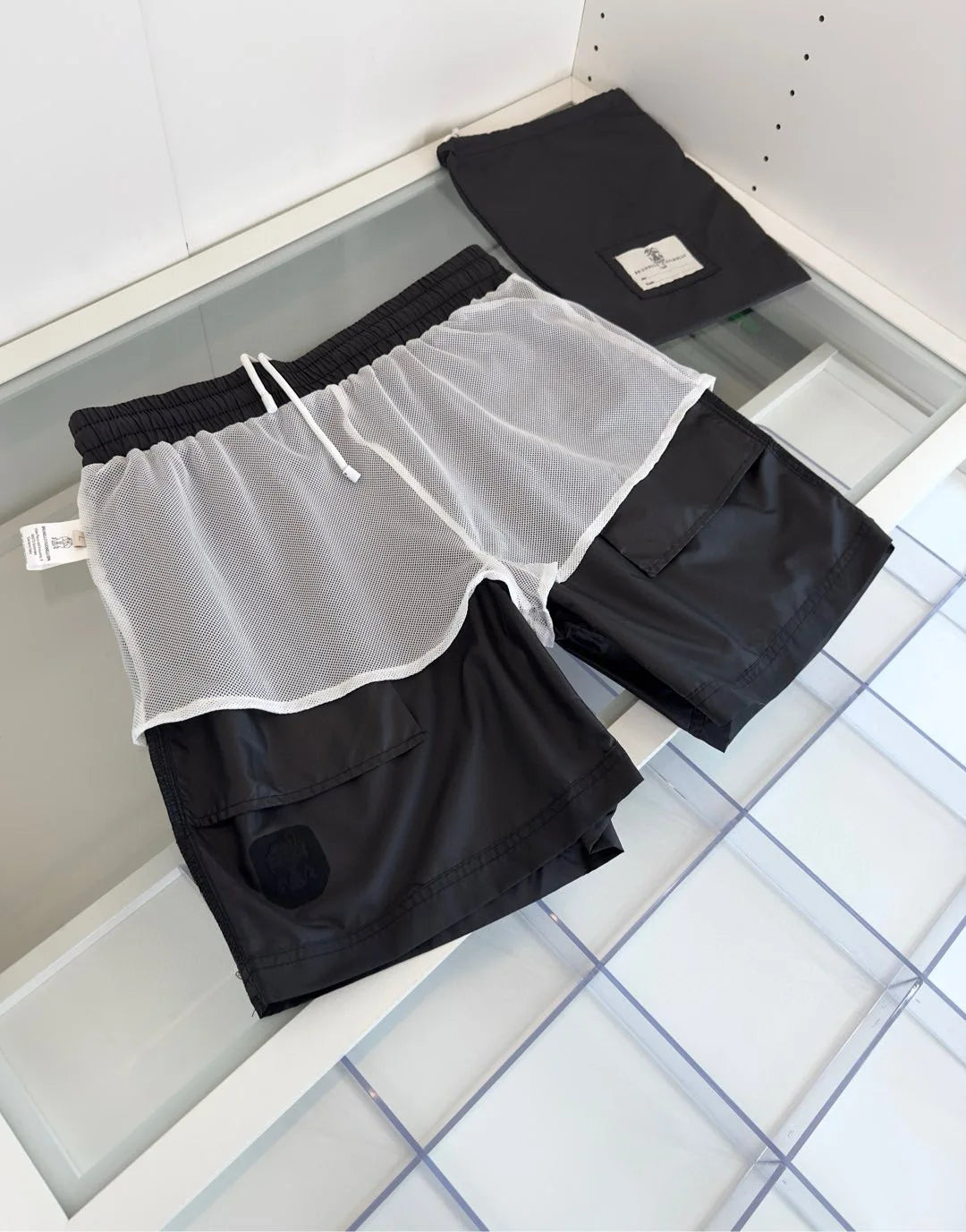 Italy BC men's summer new quick-drying breathable fashion casual old money style convenient gift bag casual beach shorts