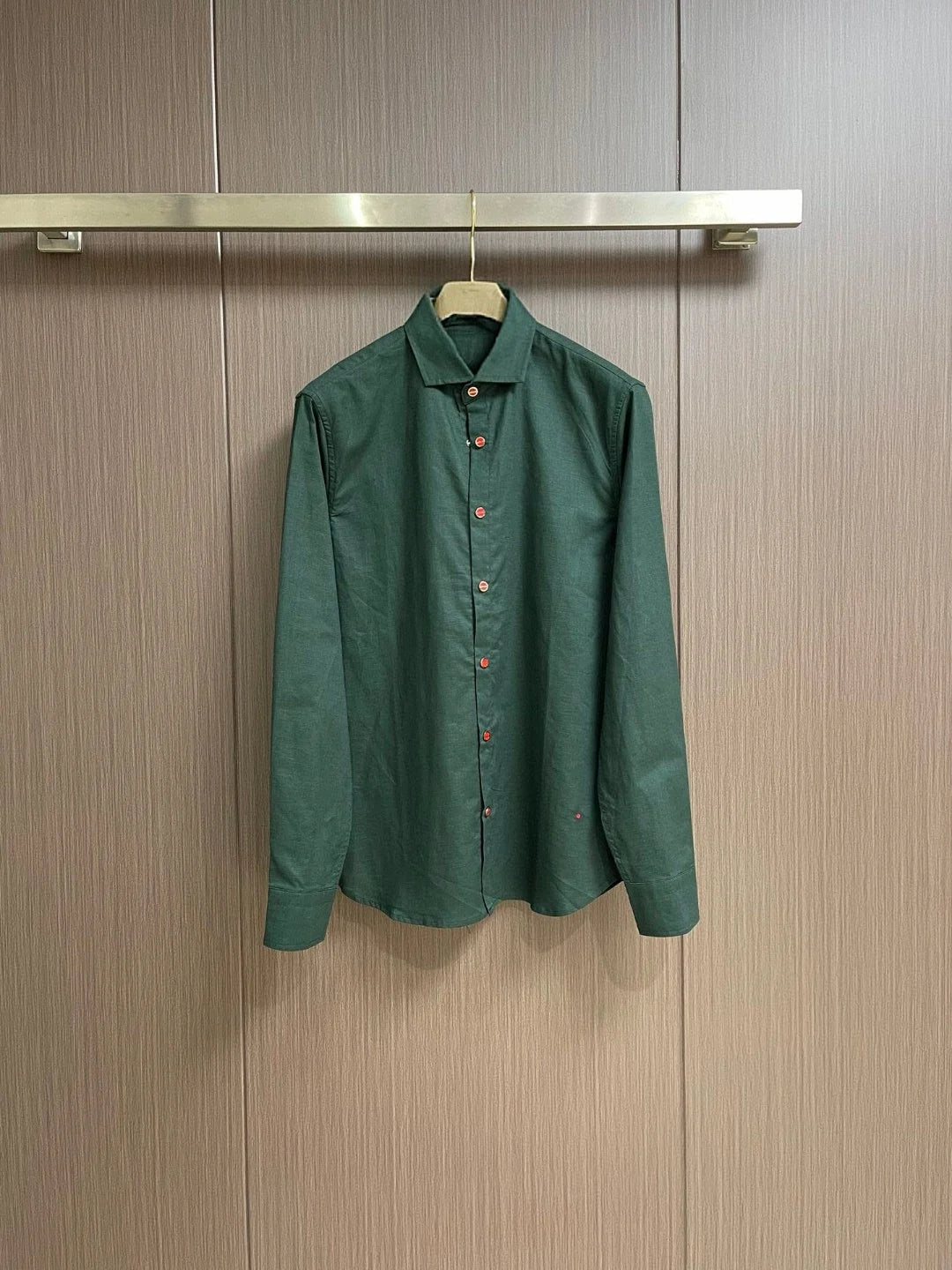 Italian Kiton vintage style 25 spring/summer linen business casual long sleeved shirt