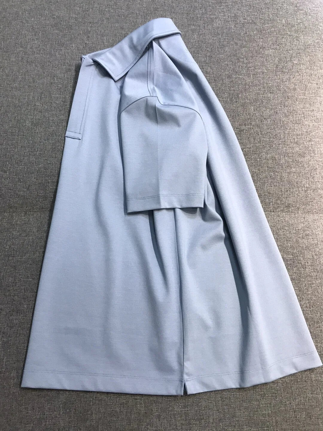 Italian LP European and American light luxury men's mulberry silk mixed cotton lapel short sleeved simple casual polo shirt