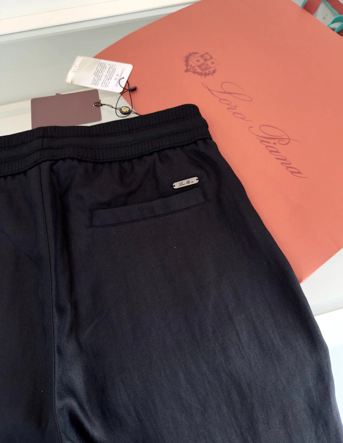Italian LP men's summer new Tencel linen sweat-absorbing breathable simple fashion straight casual pants