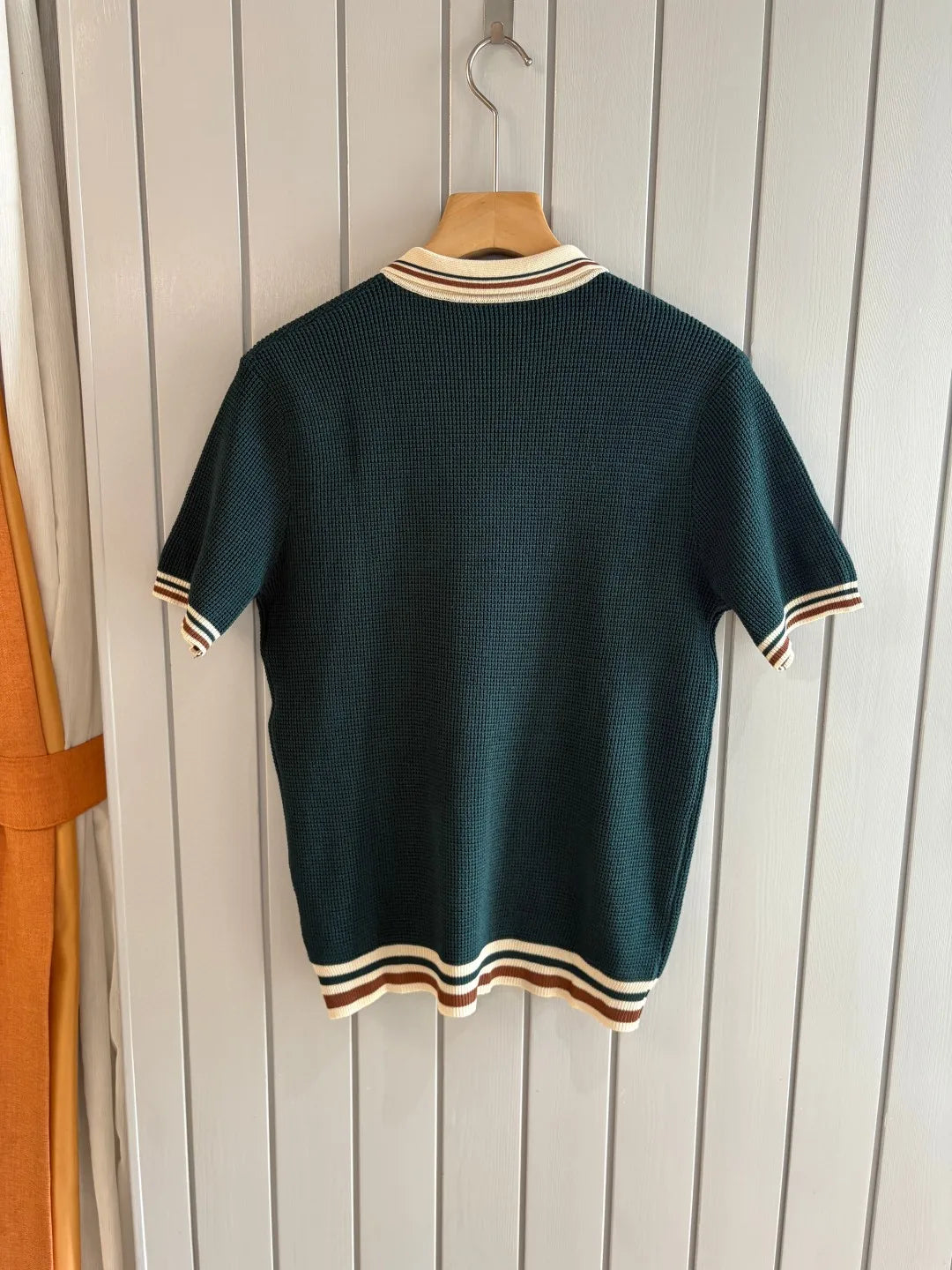 Italian style old money style light luxury 25 summer goat velvet mulberry silk sea collar short sleeved casual polo shirt
