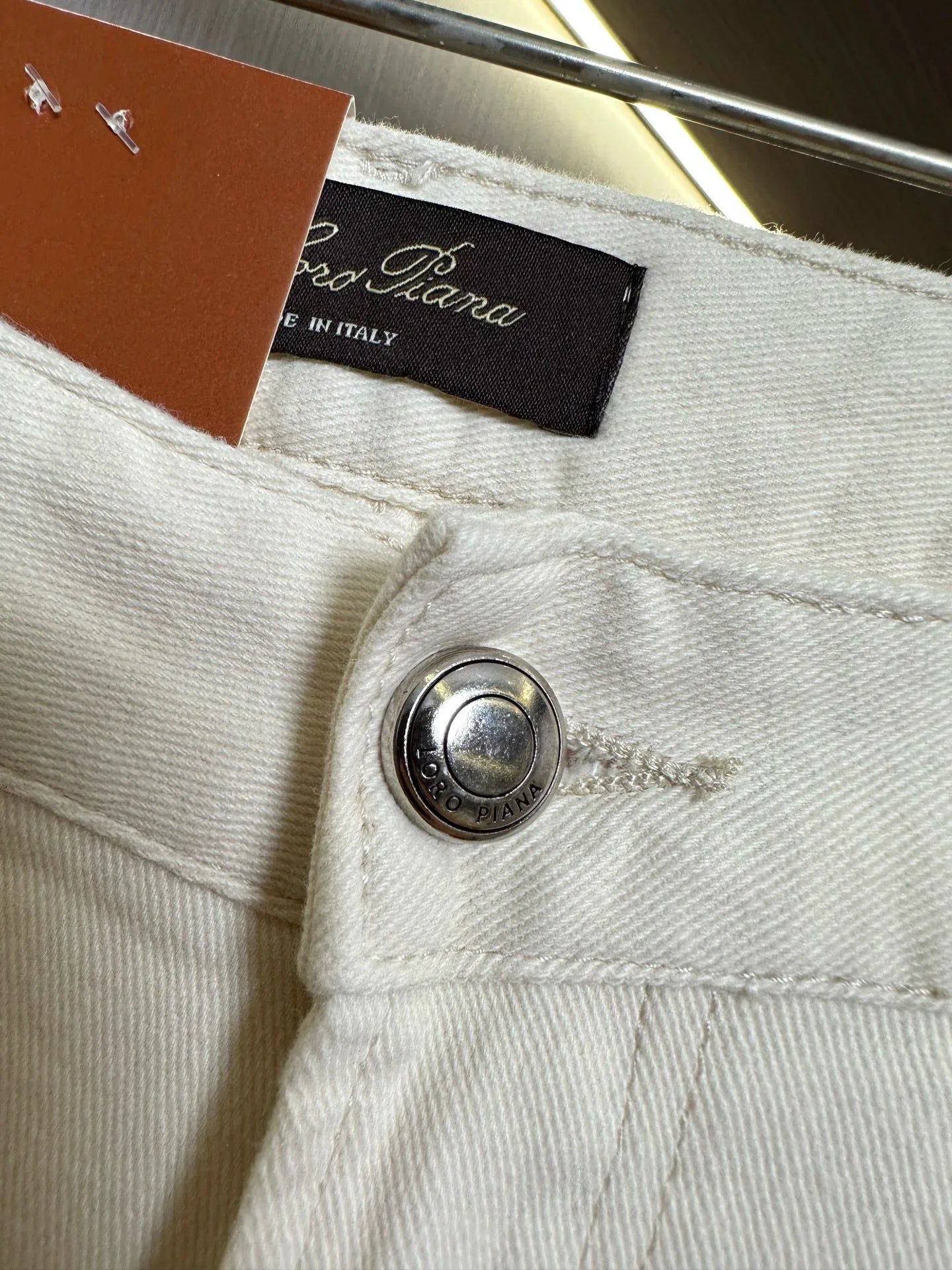 Italian LP spring and summer new washed micro-elastic breathable fashion casual old money wind small straight jeans