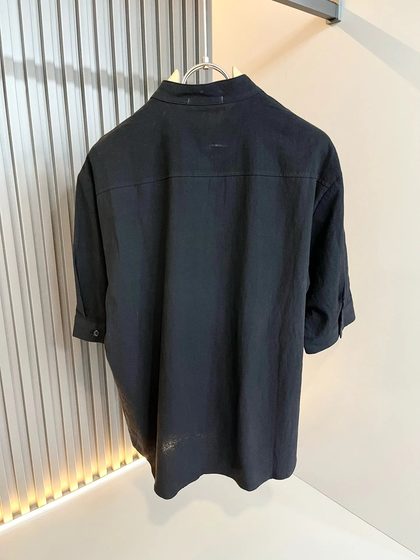 BC old money style men's clothing 24 autumn new solid color simple and versatile fashion business casual short-sleeved shirt