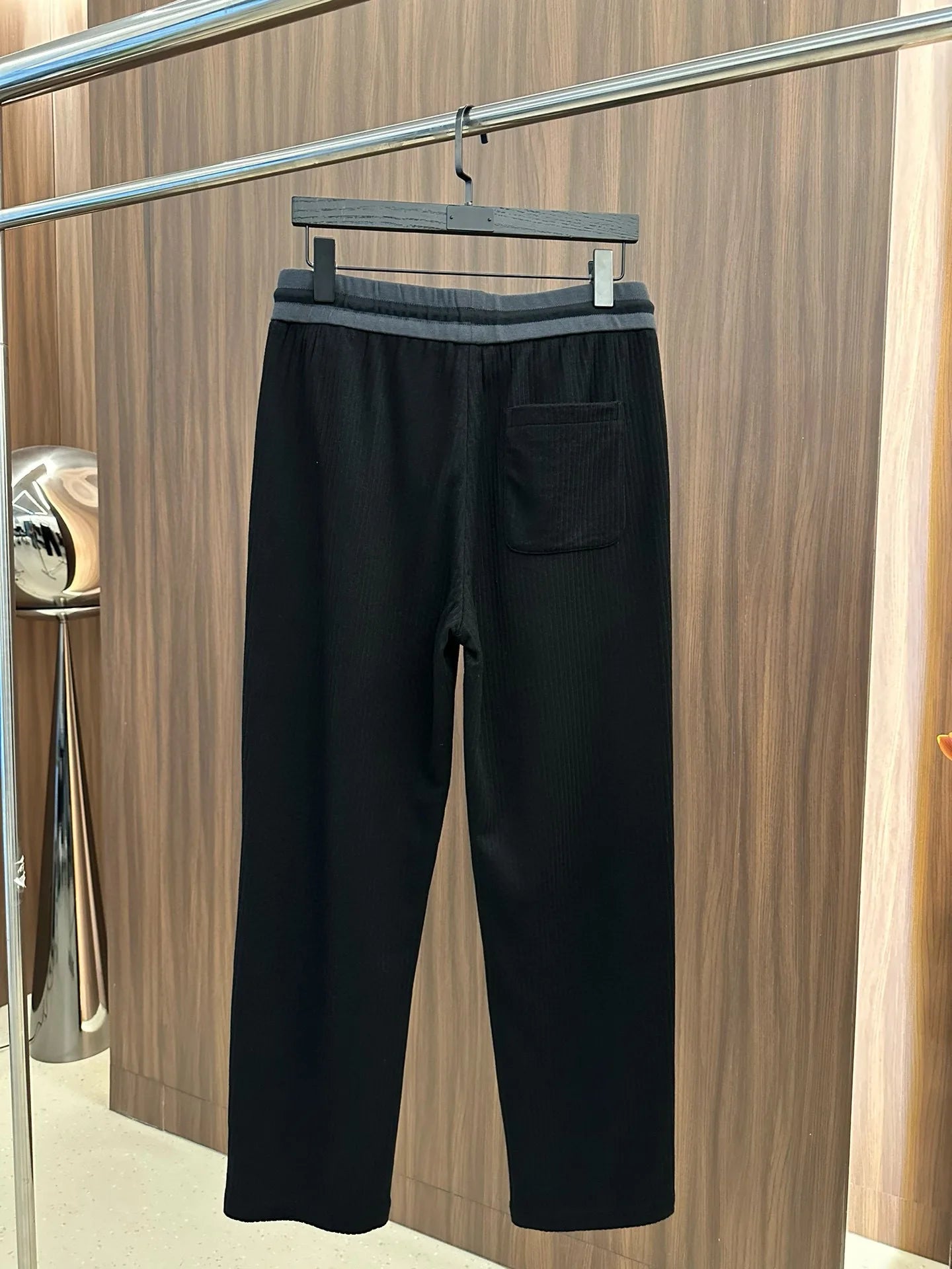 BC old money style men's clothing autumn and winter new wool striped versatile loose straight sweatpants business casual pants