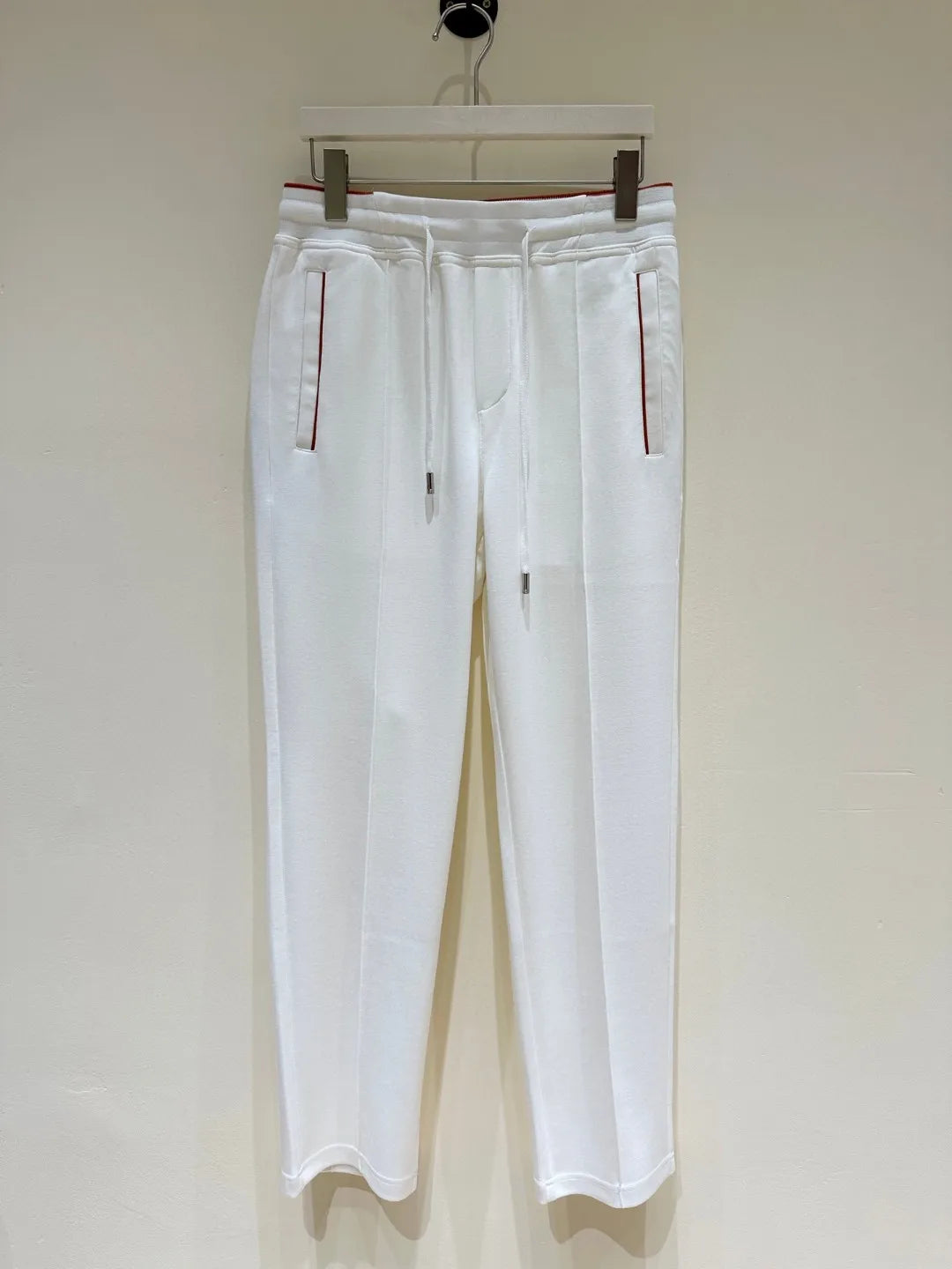LP Old Money Wind Tencel Cotton Blended Elastic Waist Straight Leg Wide Leg Casual Pants