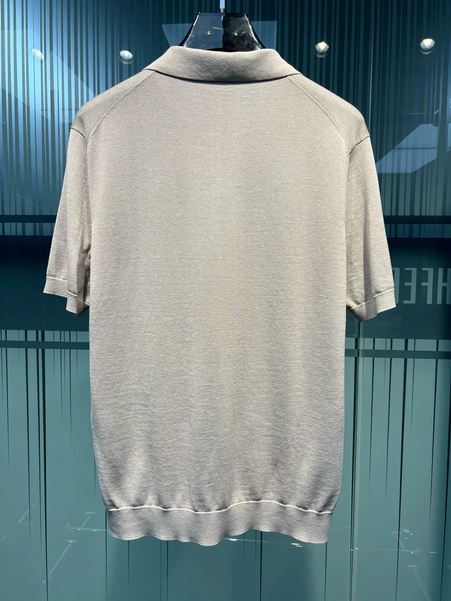 Old Money Style Summer New Mulberry Silk Blended Fabric Sweat Absorbing and Breathable Business Casual Short Sleeve Polo Shirt