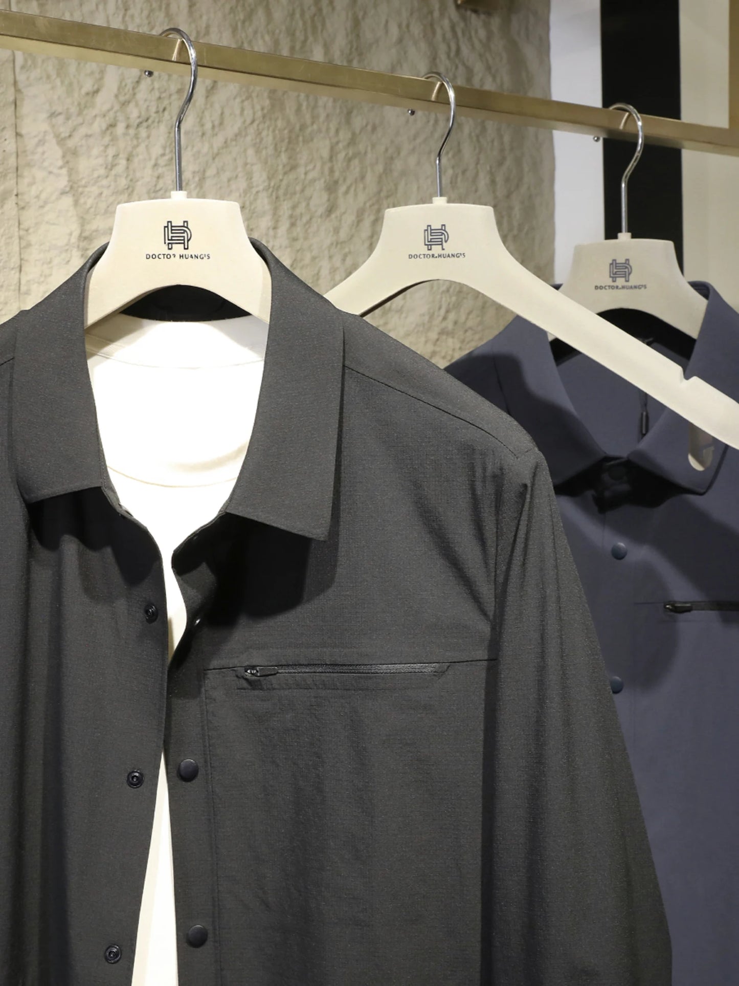 2025 Early Spring New Men's City Outdoor Commuter Business Casual Shirt Light and Thin Jacket