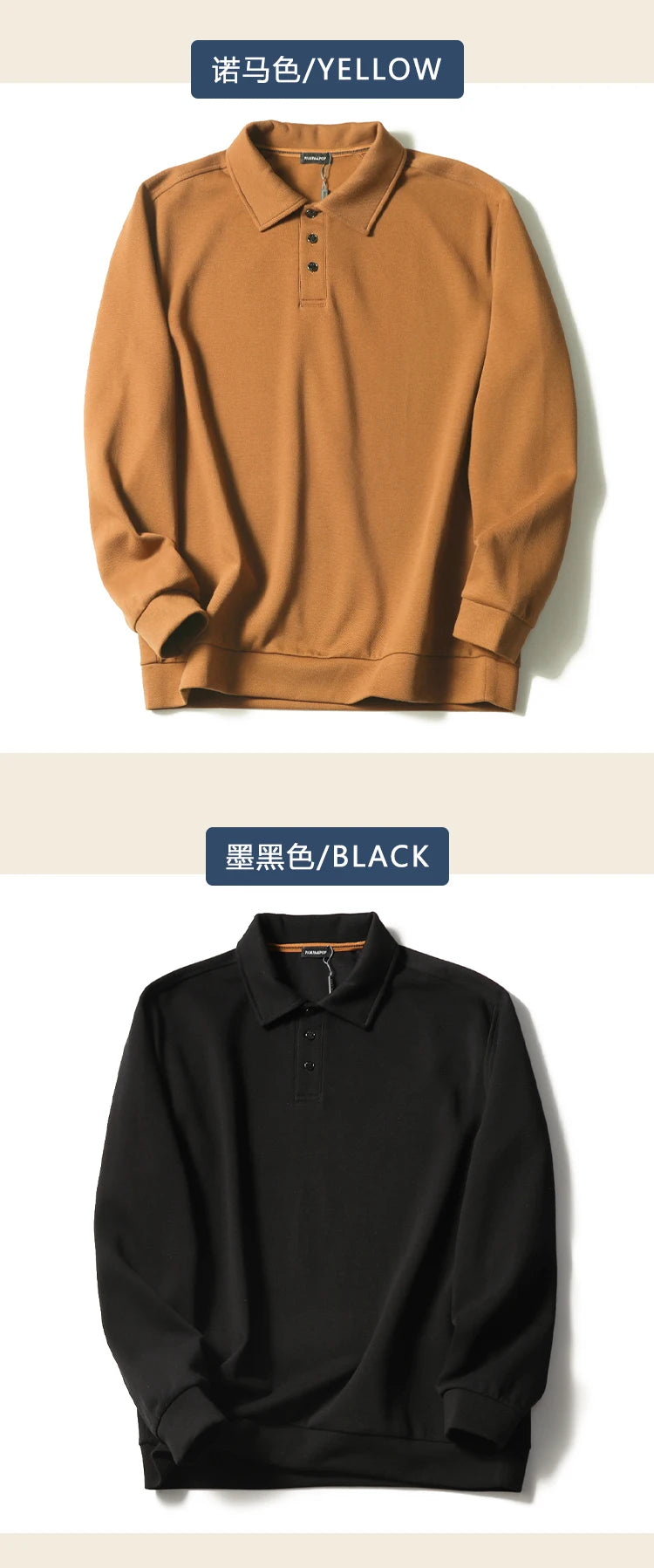 ZZ light mature style spring and autumn new commuter casual knitted polo shirt