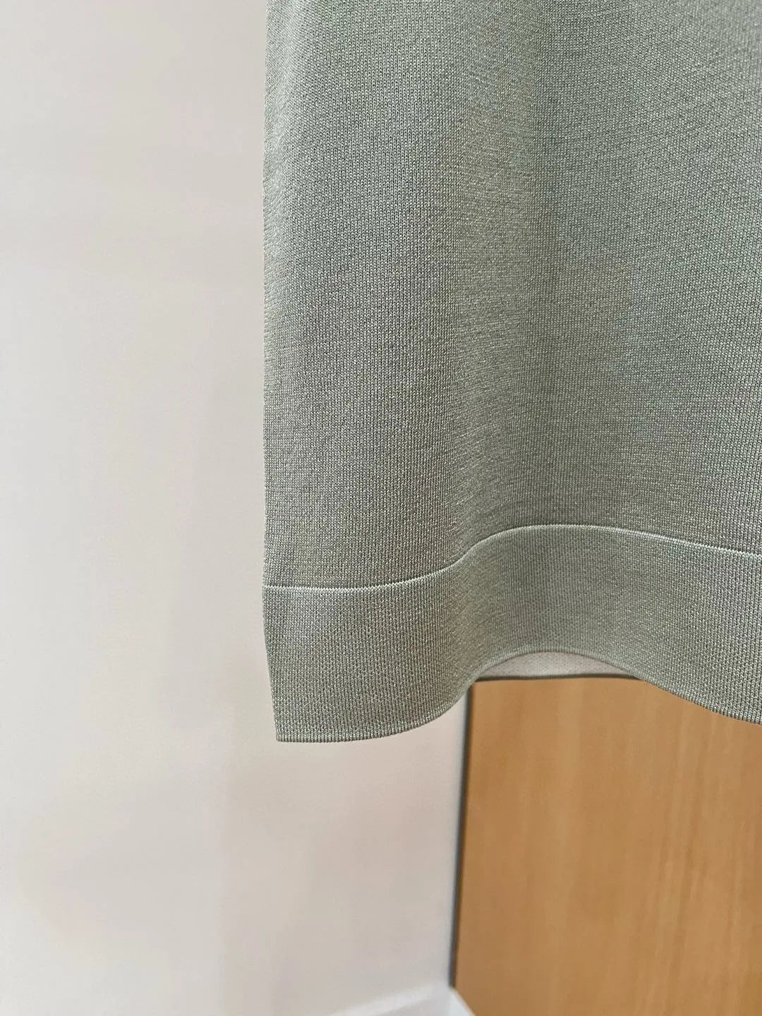 Italian LP Men's Spring/Summer New Collection Wool Sand Thread Cotton Simple Fashion Round Neck Knitted Short Sleeve T-shirt