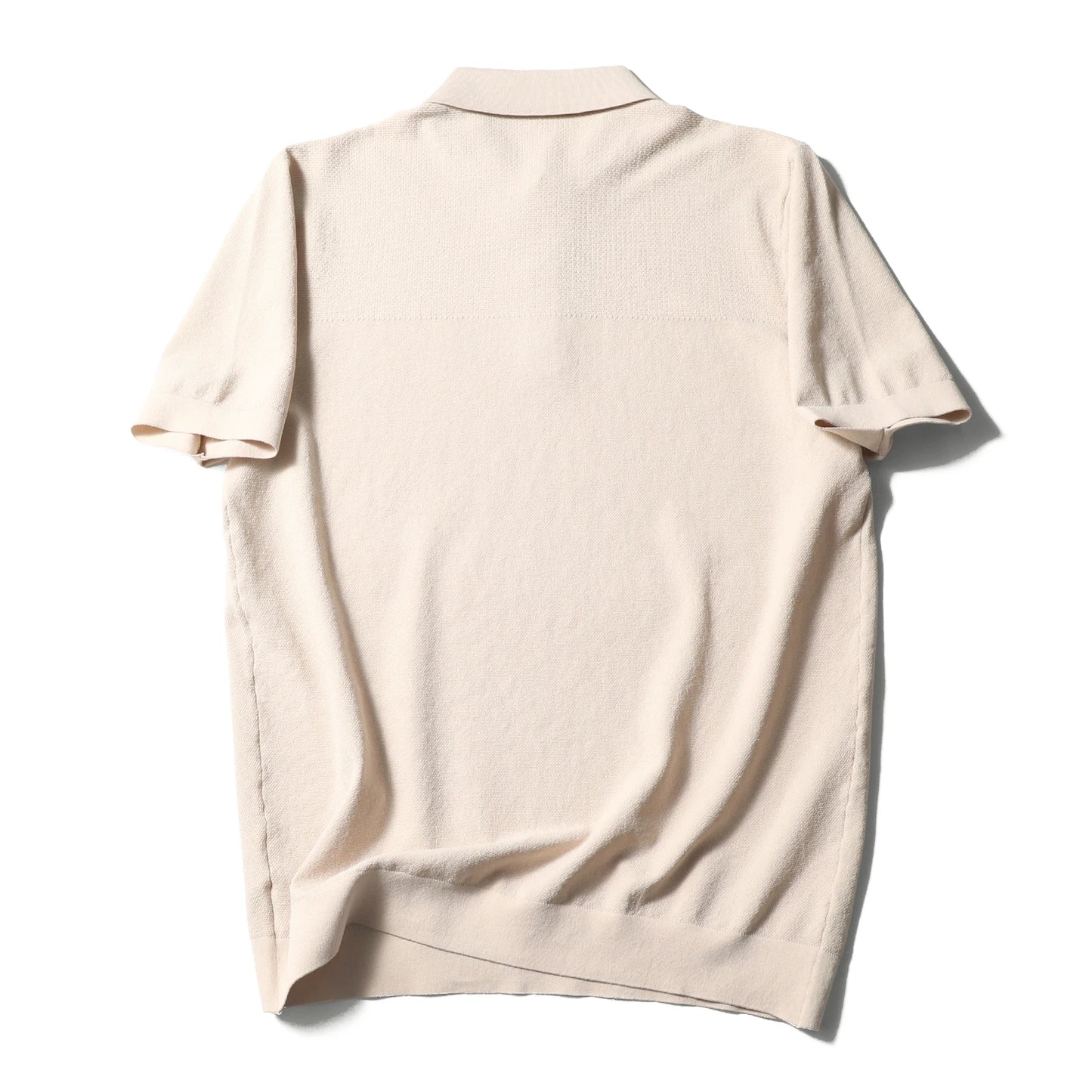 Italian luxury ZZ series 2025 summer new men's business casual simple machine washable cotton knitted POLO shirt