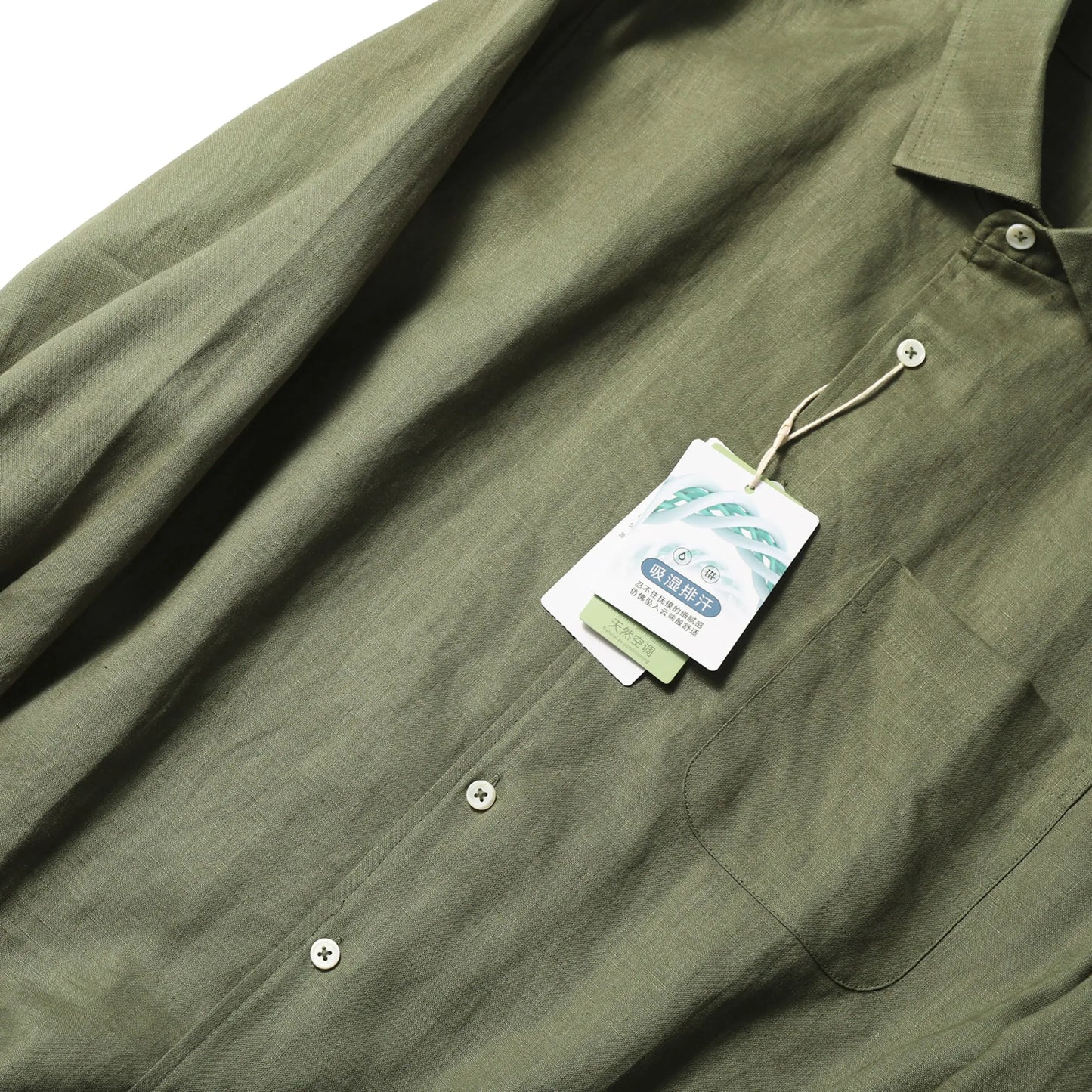 LP Italian luxury 2025 spring and summer new men's high-end old money style 100% linen cool long-sleeved shirt