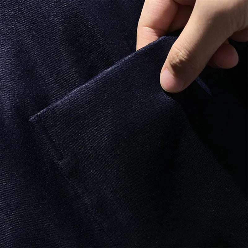 High luxury heavy series, light and breathable texture, temperament gentleman business casual linen loose jacket