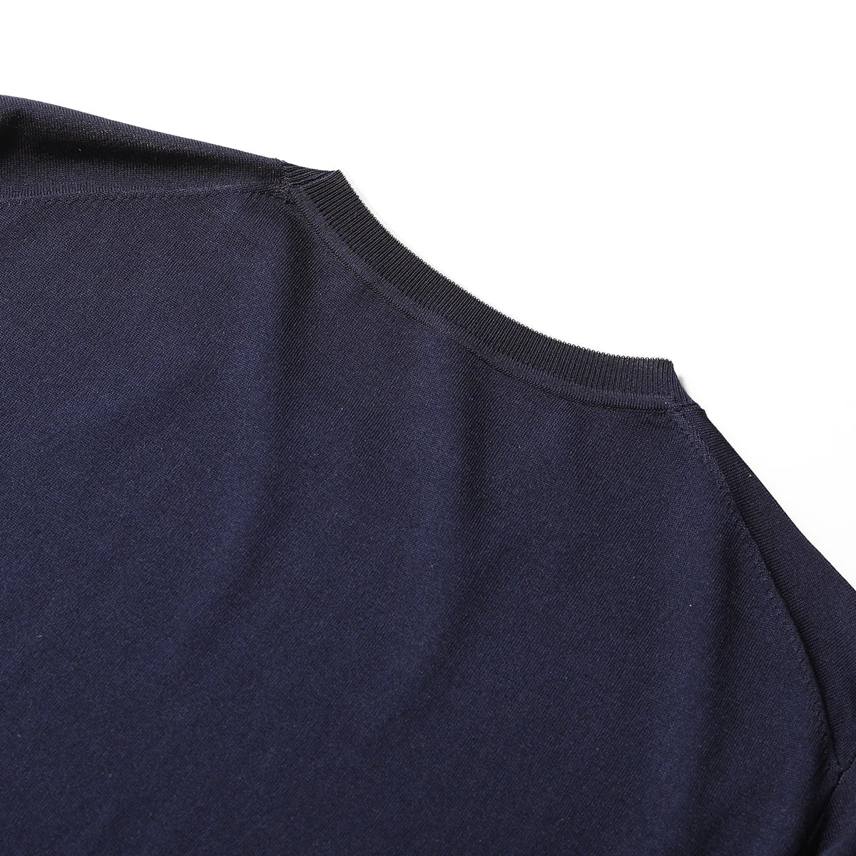2025 summer new men's urban commuting solid color Tencel mulberry silk blended cool knitted short-sleeved T-shirt