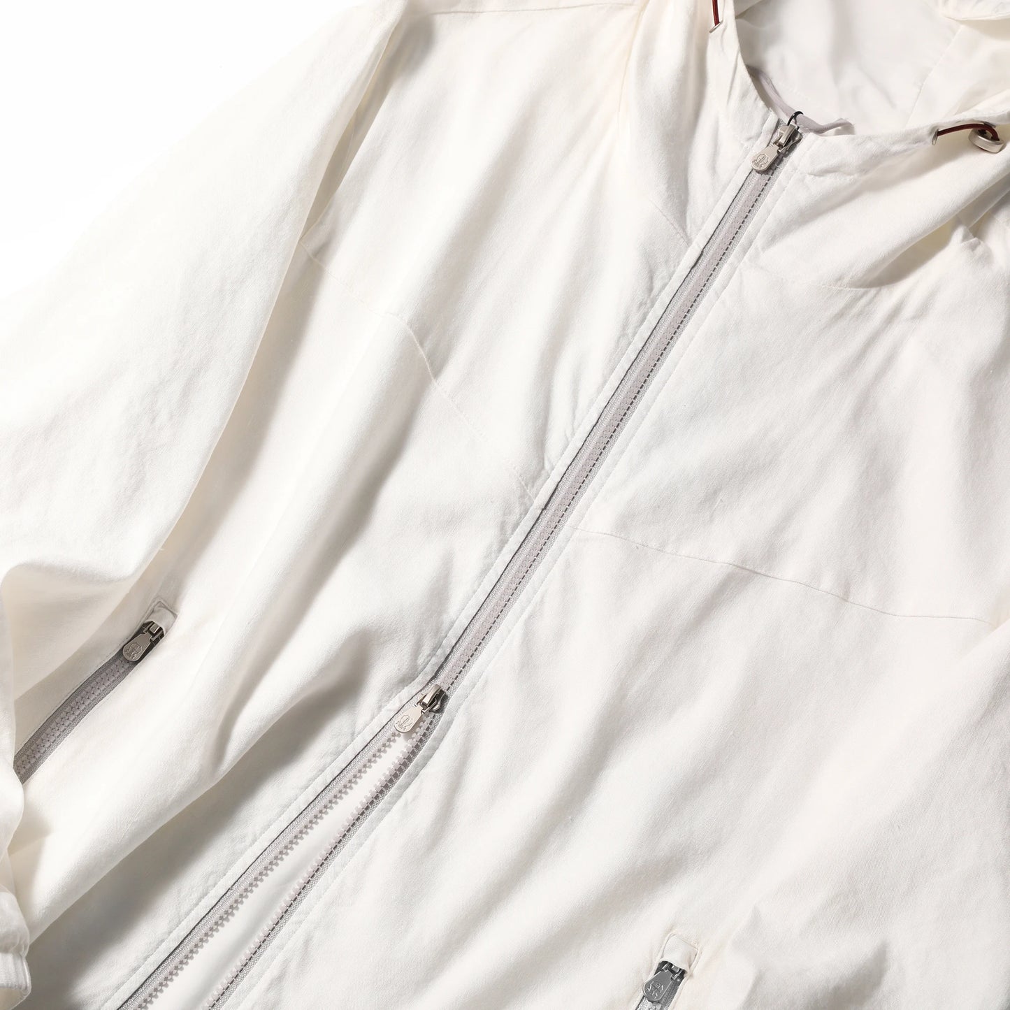 Spring and summer new men's high sense business leisure linen blend hooded jacket