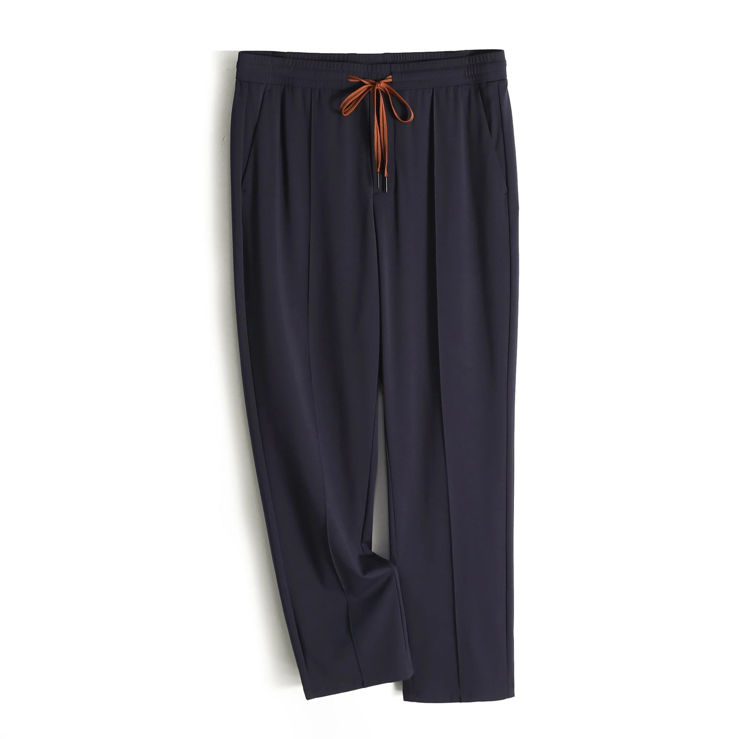 Italian luxury ZZ series 2025 spring and summer new men's high-end cool mulberry silk Tencel blend trousers
