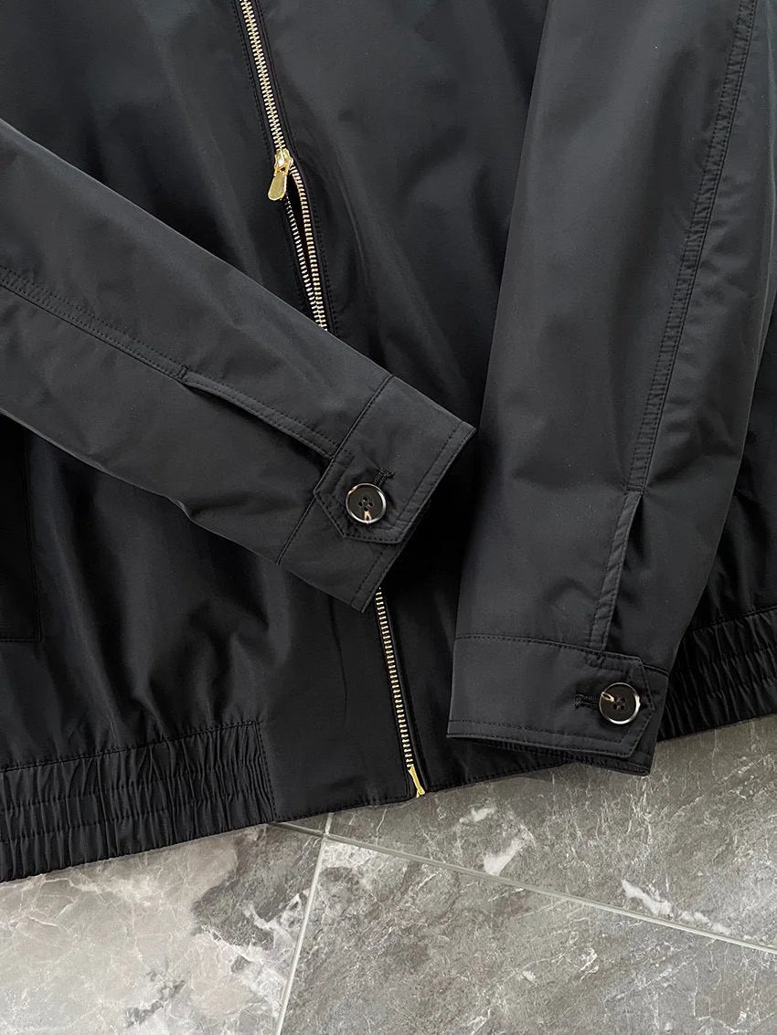 Italy BC men's clothing autumn and winter new fashion casual old money wind Harrington built-in thin cotton thermal jacket