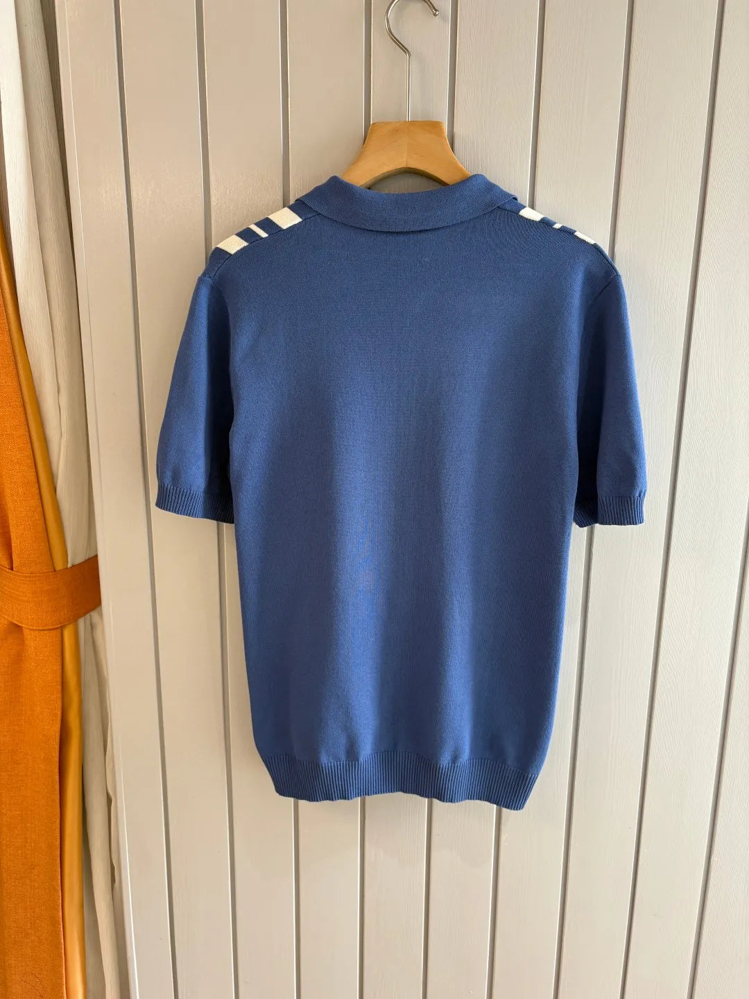 Italian LP old money wind 25 summer cashmere mulberry silk lapel short-sleeved business casual polo shirt