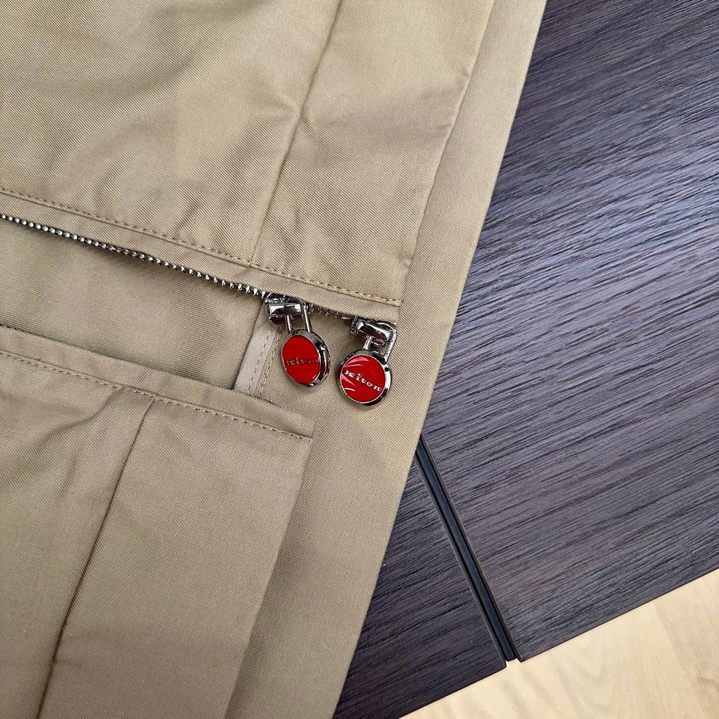 2025 spring new kiton chiton men's long-sleeved flight suit fashion versatile lapel solid color jacket