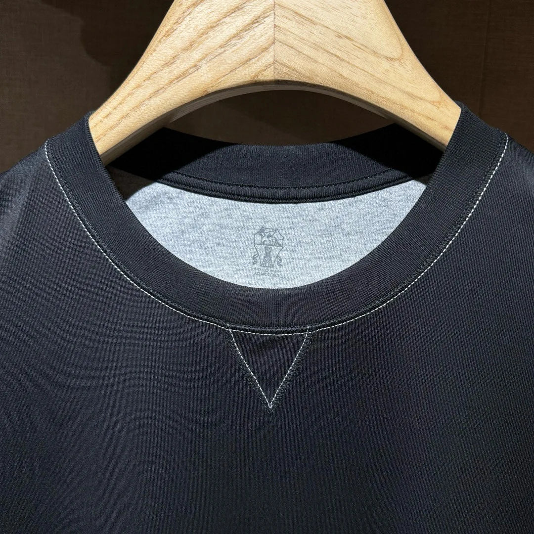 Italy BC men's summer new cotton fabric fashion versatile casual, bottoming shirt short-sleeved T-shirt