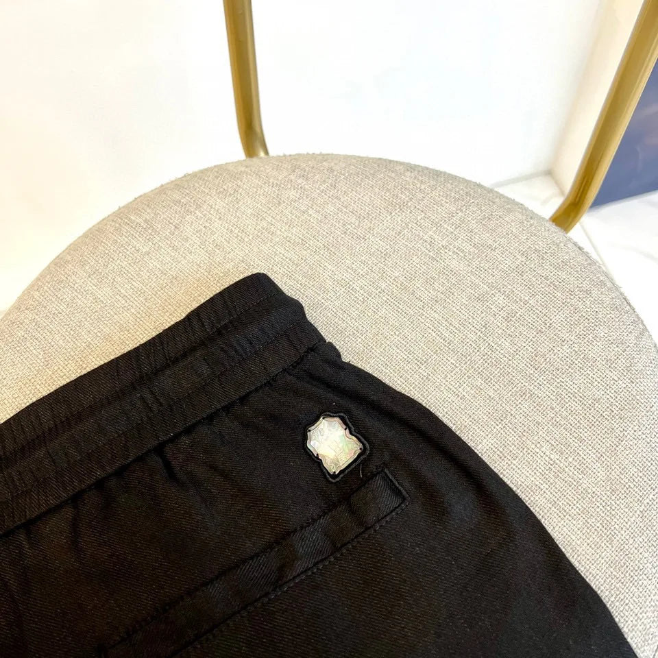 Italy BC men's summer new linen fabric breathable comfortable fashion business old money wind straight casual pants