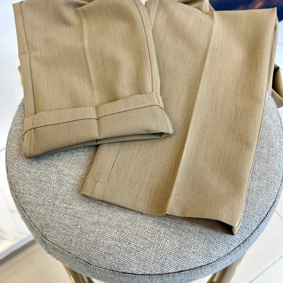 25 summer new kiton chiton men's solid color straight pants solid color simple fashion versatile casual pants trousers