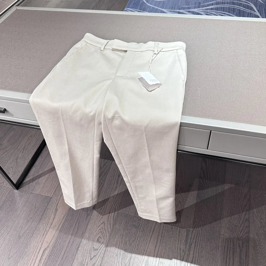 Italian BC vintage style men's 25 summer business simple and versatile straight leg casual trousers