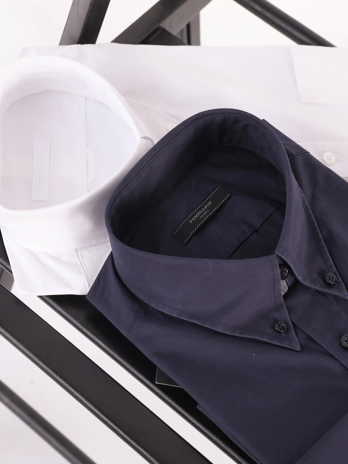 2025 spring new men's light luxury old money style business casual long-sleeved shirt 100% cotton breathable shirt