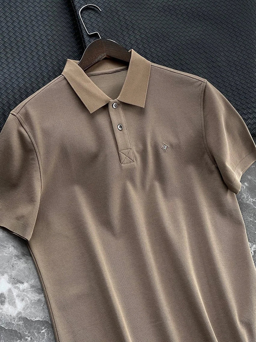Summer, light luxury business commute casual lapel short-sleeved T-shirt polo shirt