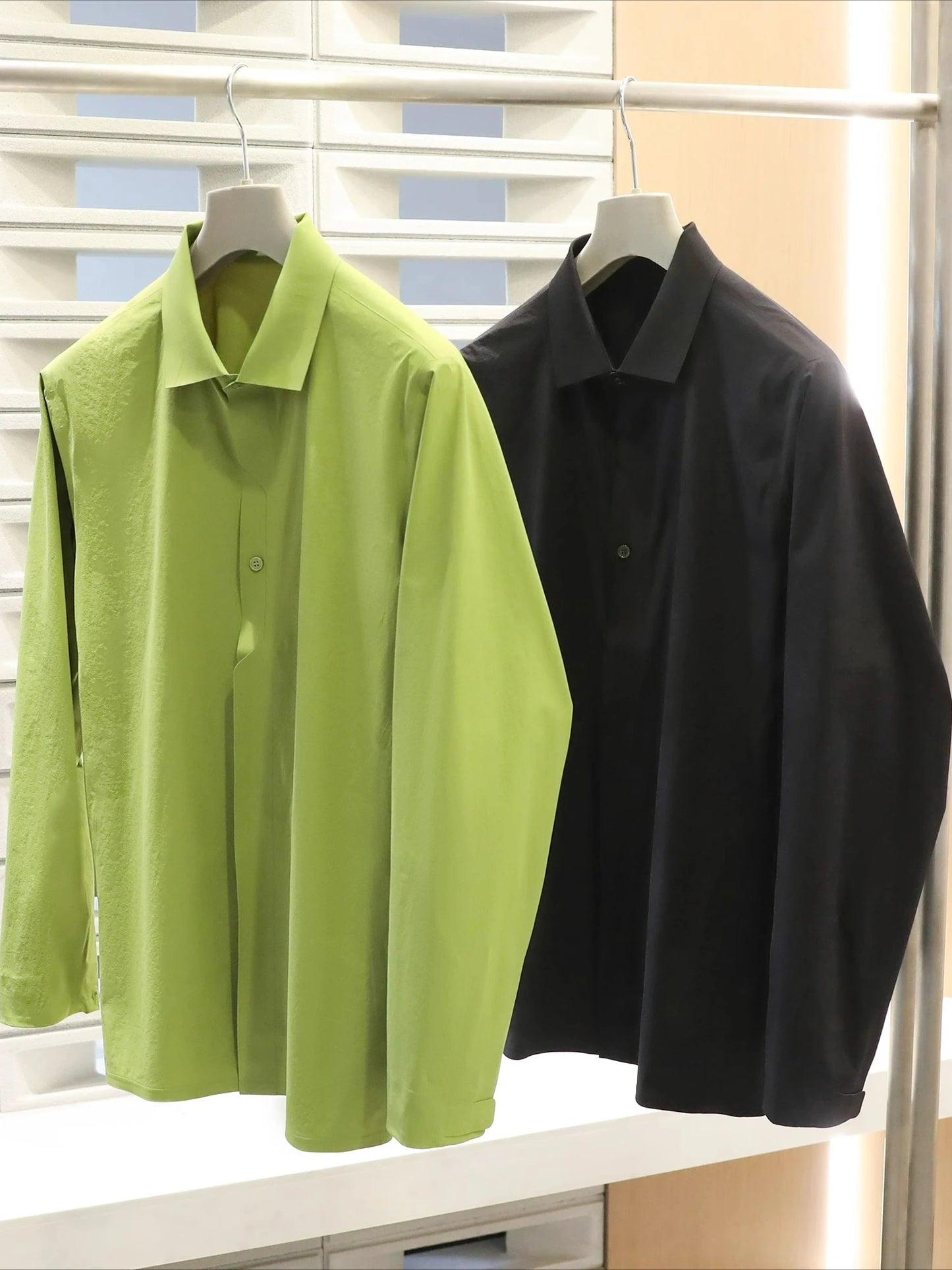 2025 Spring and Autumn New Men's Outdoor Functional Wind City Business Leisure Press Glue Non-ironing Long Sleeve Shirt