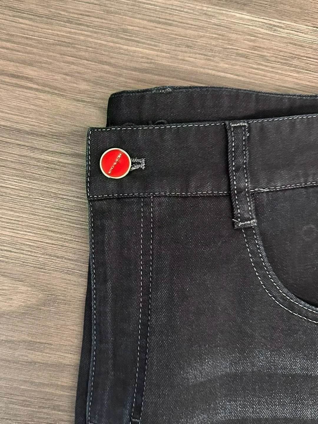 2025 summer new kiton chiton men's slim-fitting small feet solid color simple fashion casual jeans