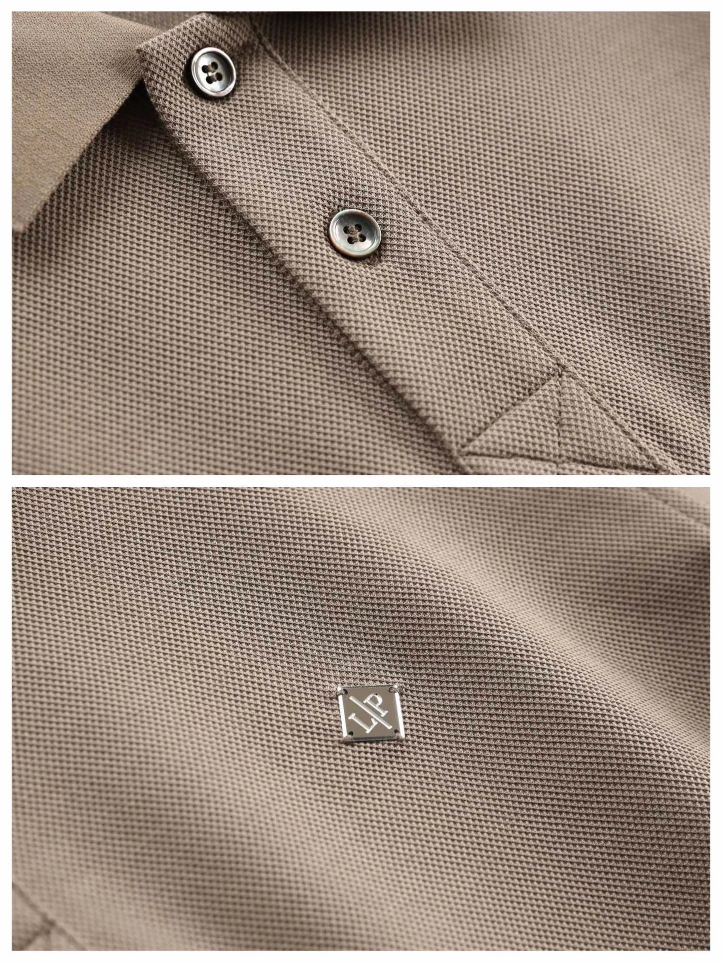 Summer, light luxury business commute casual lapel short-sleeved T-shirt polo shirt