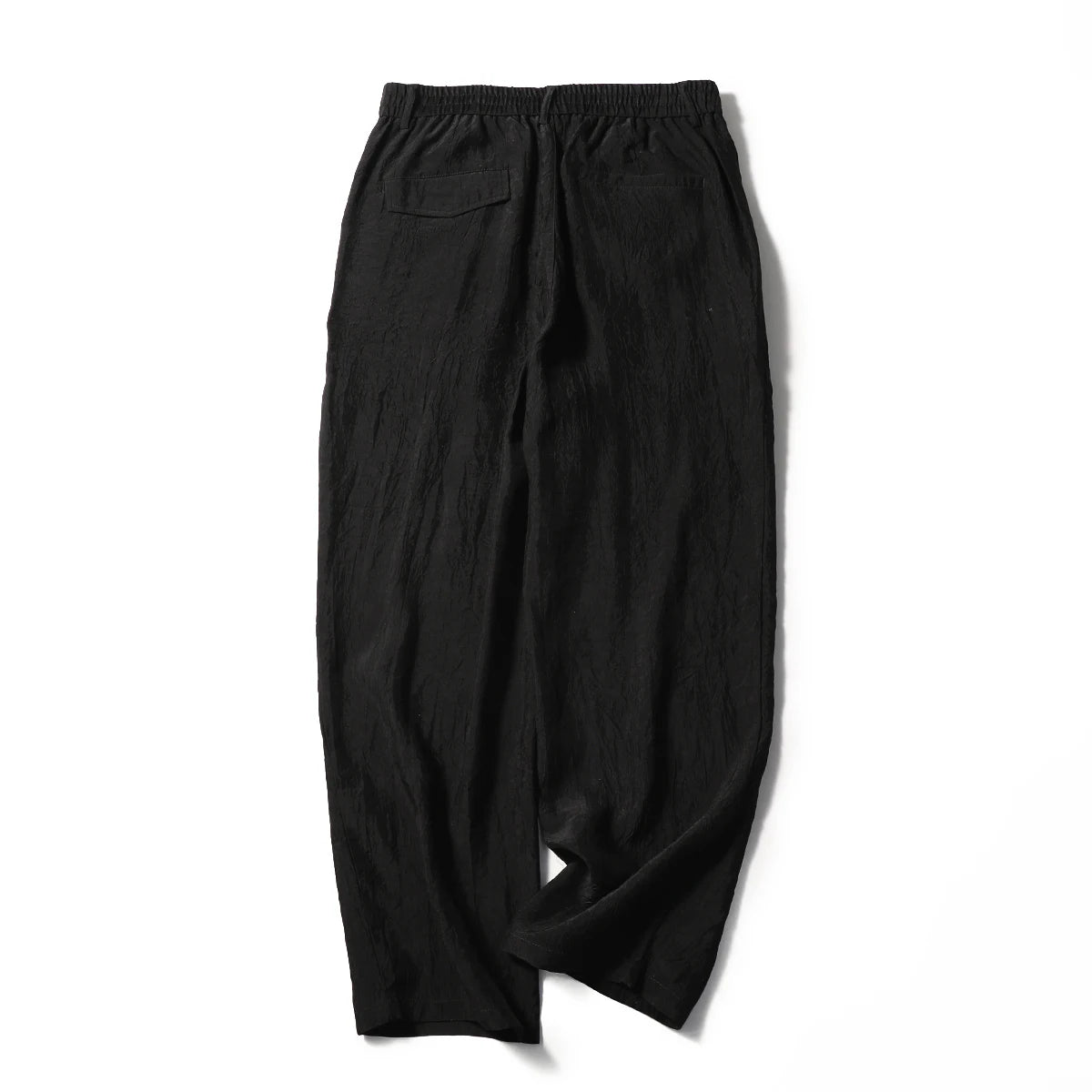 2025 spring and summer new men's light luxury urban outdoor acetate cool breathable wide-leg straight casual pants