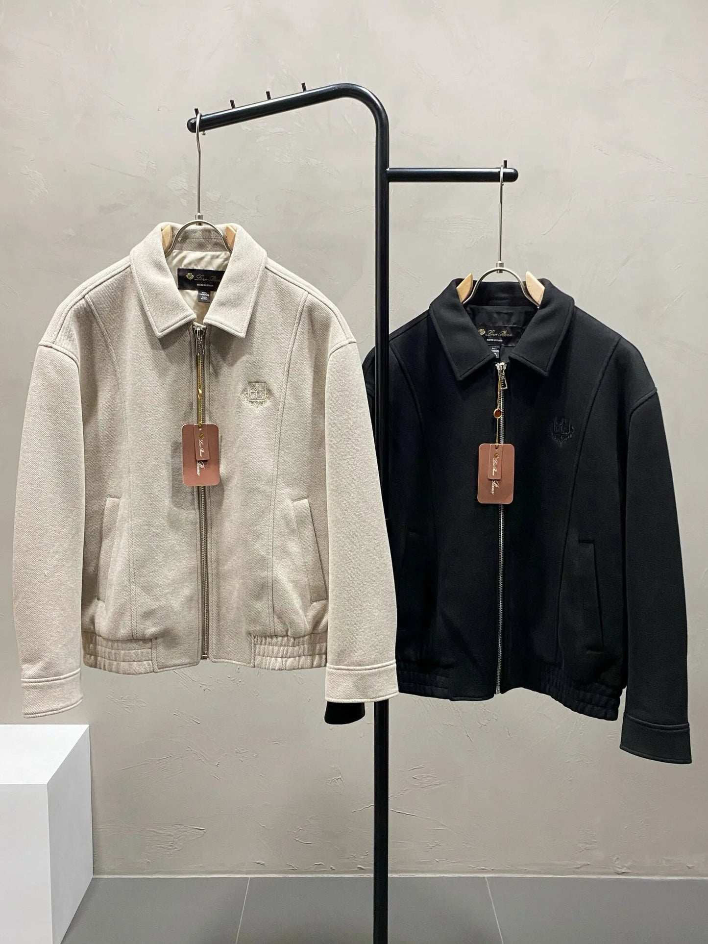 Fashion light luxury Italian men's spring new wool yarn business casual lapel jacket jacket