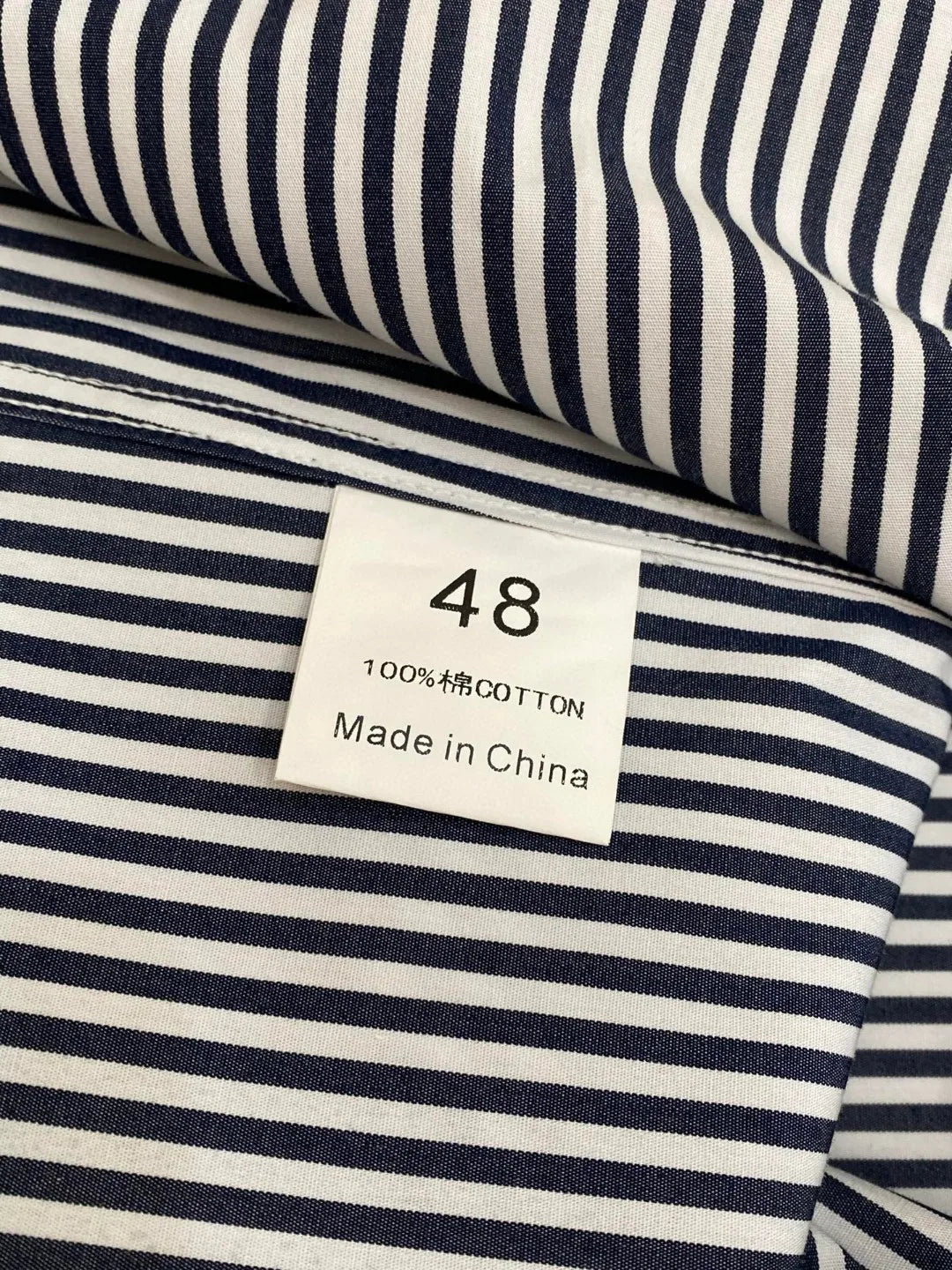 Italian old money style light luxury 25 summer pure cotton shirt business simple casual long sleeved striped shirt