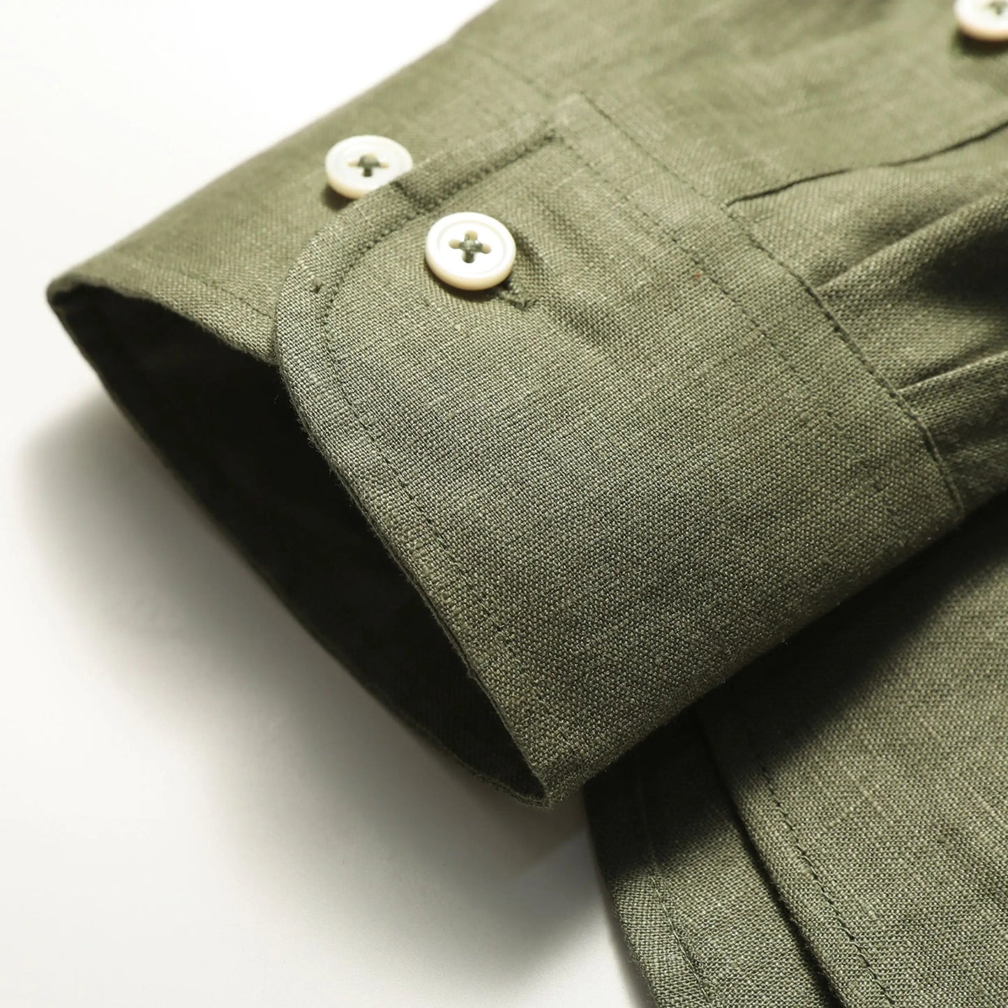 LP Italian luxury 2025 spring and summer new men's high-end old money style 100% linen cool long-sleeved shirt
