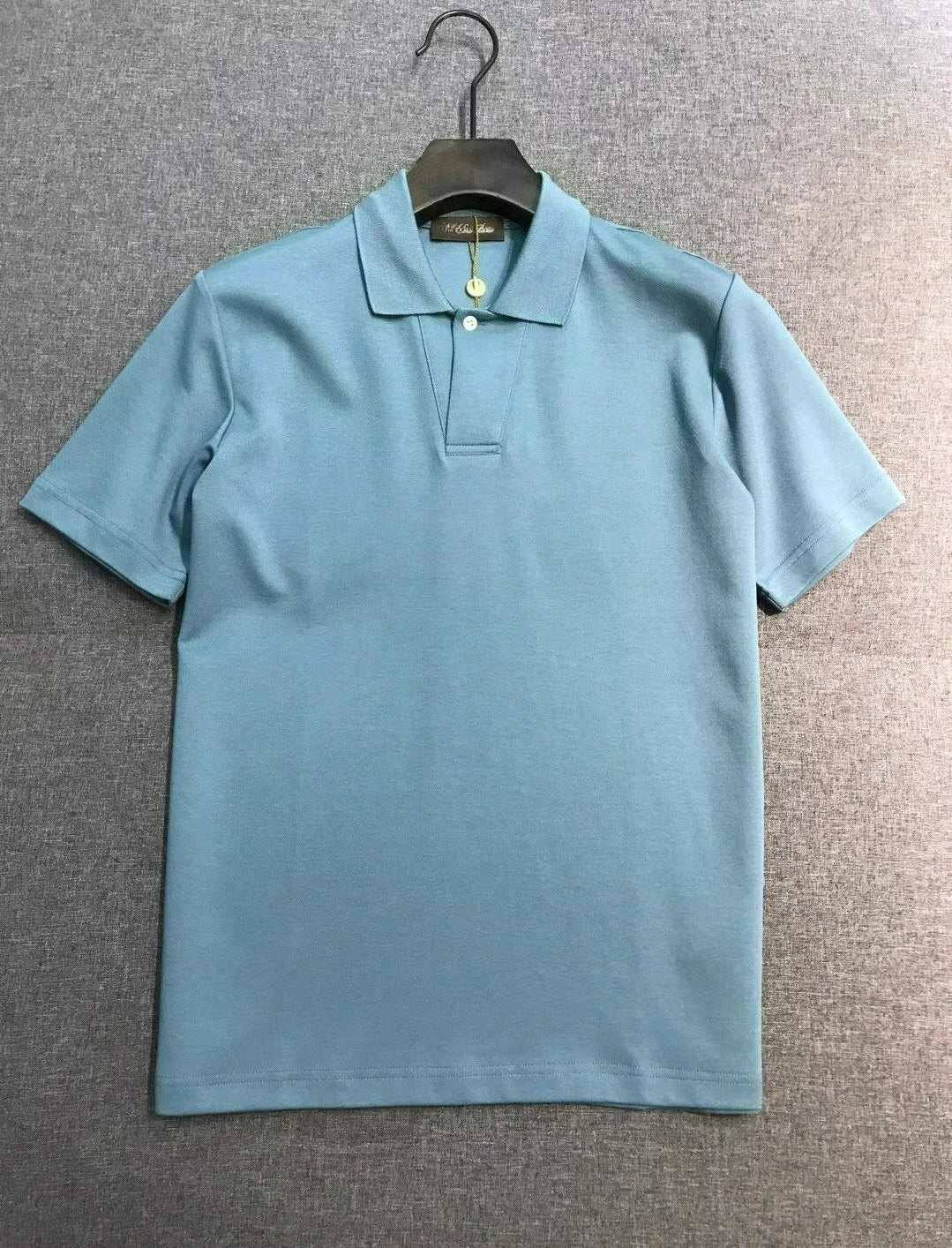 Italian LP old money style light luxury men's summer simple business casual lapel short sleeved polo shirt